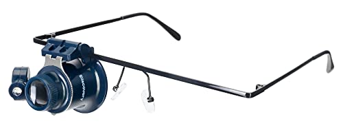 Discovery Crafts DGL 20 Lupenbrille LED Vergrößerungsglas 20-fach