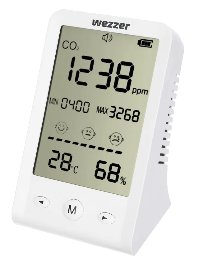 Levenhuk Wezzer Air MC10 CO2-Messgerät Thermometer Hygrometer