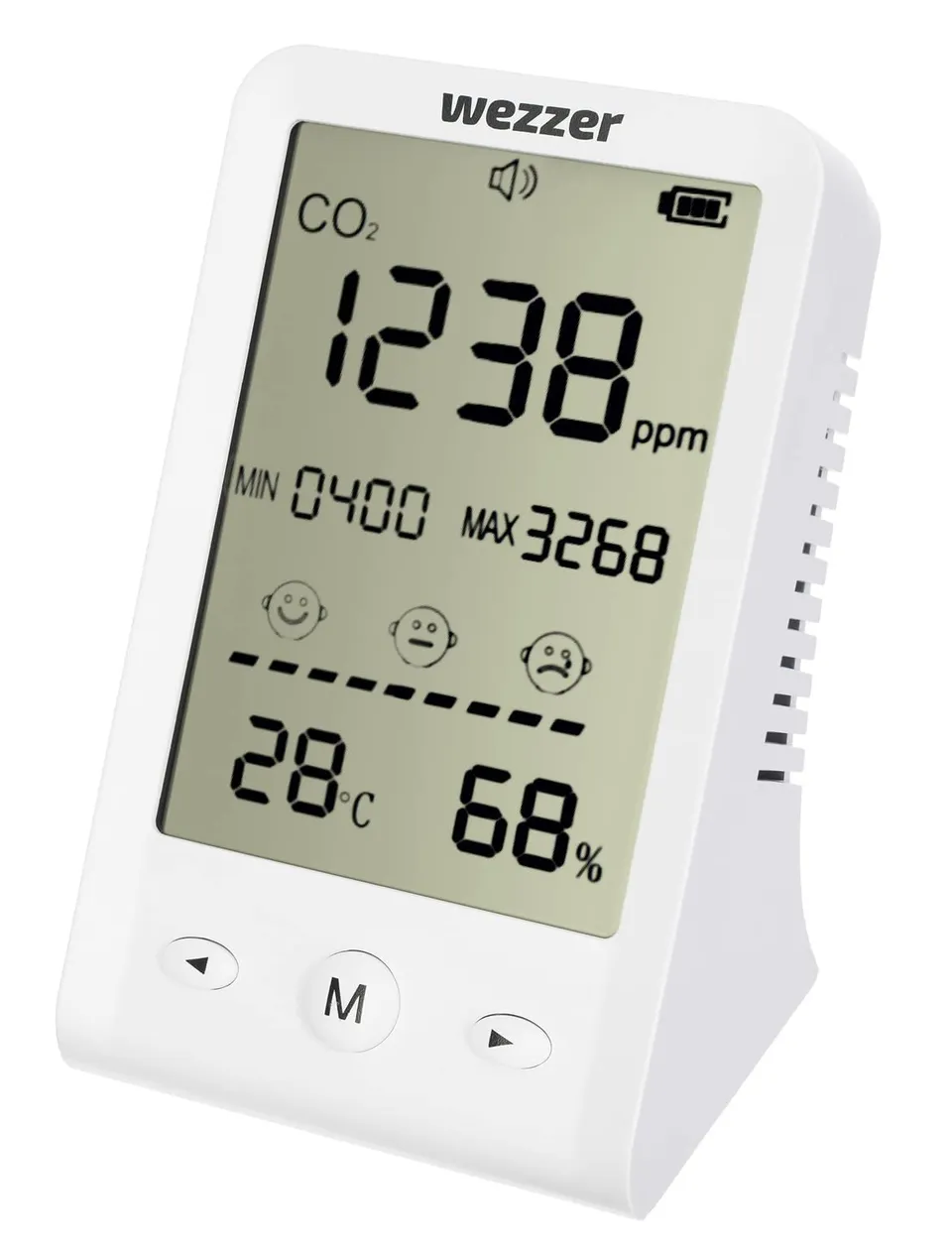 Levenhuk Wezzer Air MC10 CO2-Messgerät Thermometer Hygrometer