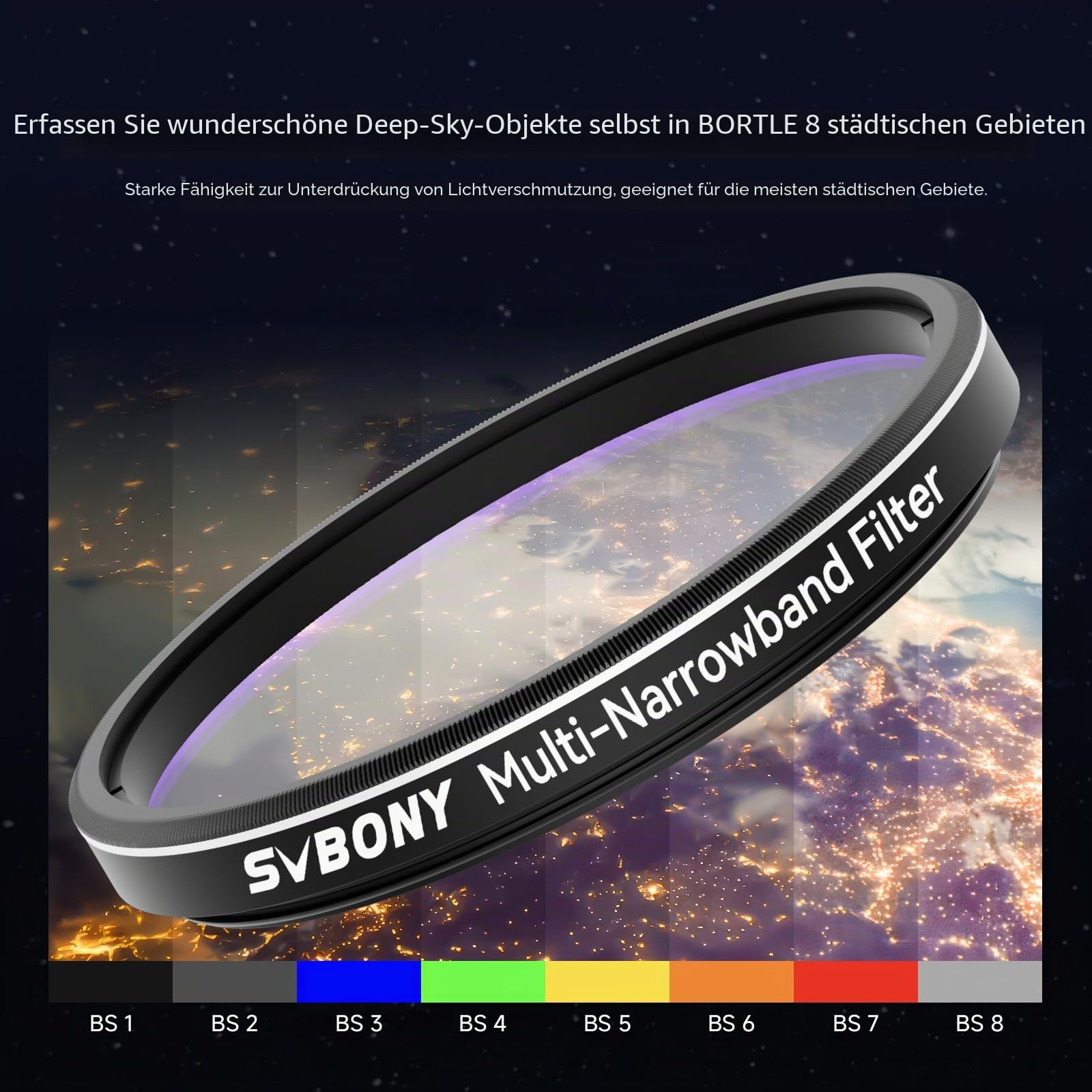 SVBONY SV240 Multibandpassfilter 2 Zoll Deep-Sky Foto