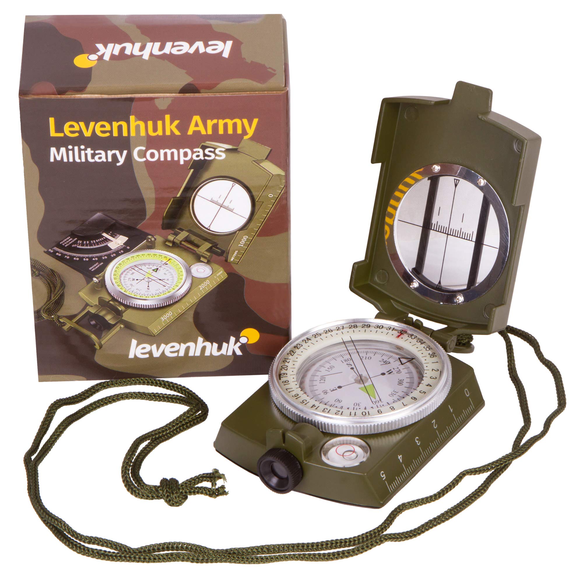 Levenhuk Army AC10 Metallkompass Visier Wasserwaage