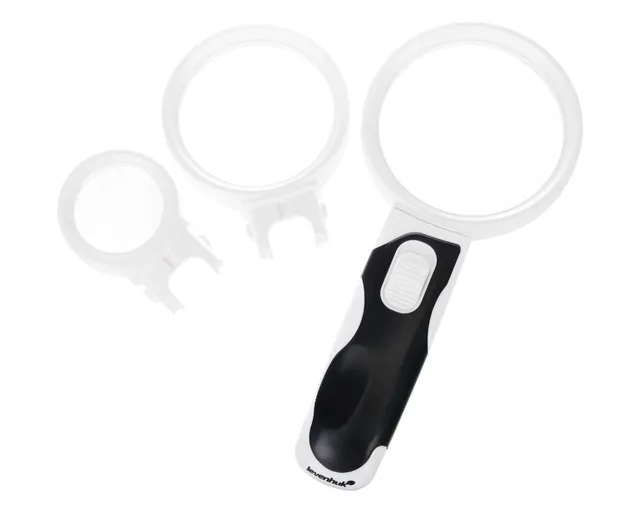 Levenhuk Zeno Desk D8 Tischlupe LED 2X/5X flexibler Arm