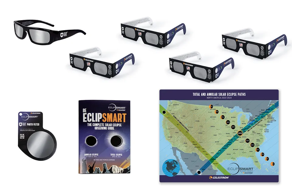 Celestron EclipSmart 8-Teile Sonnenfinsternis Set ISO