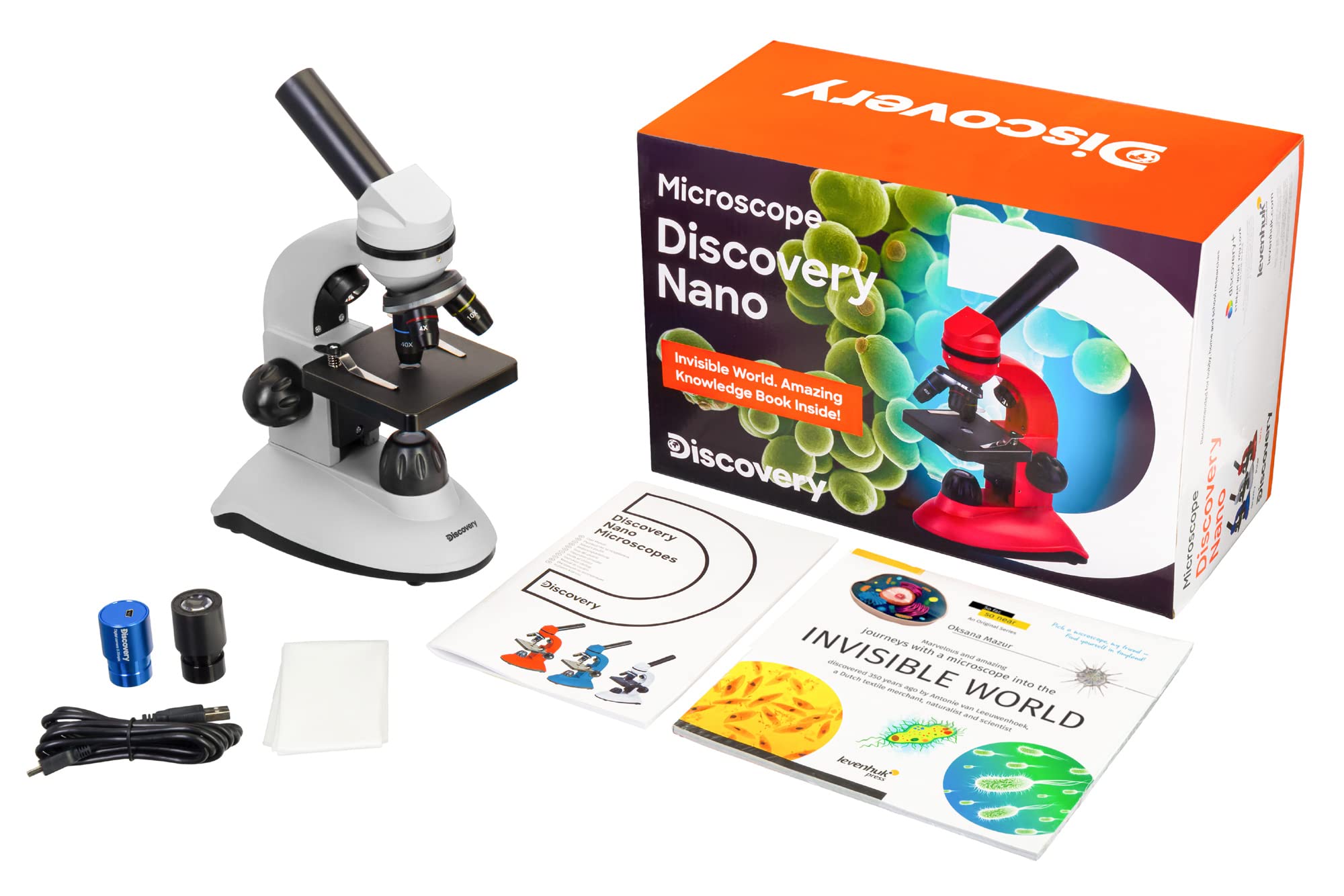 Levenhuk Discovery Nano Polar Digitalmikroskop 40-400x Englisch