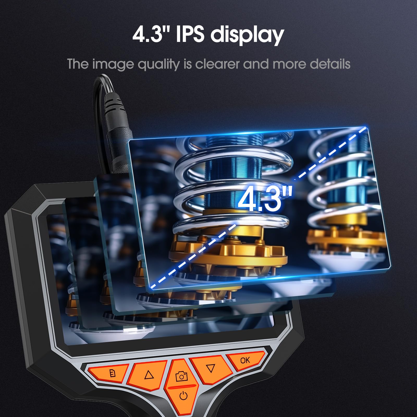 Svbony SM501 Endoskopkamera 4,3 Zoll IPS 5m