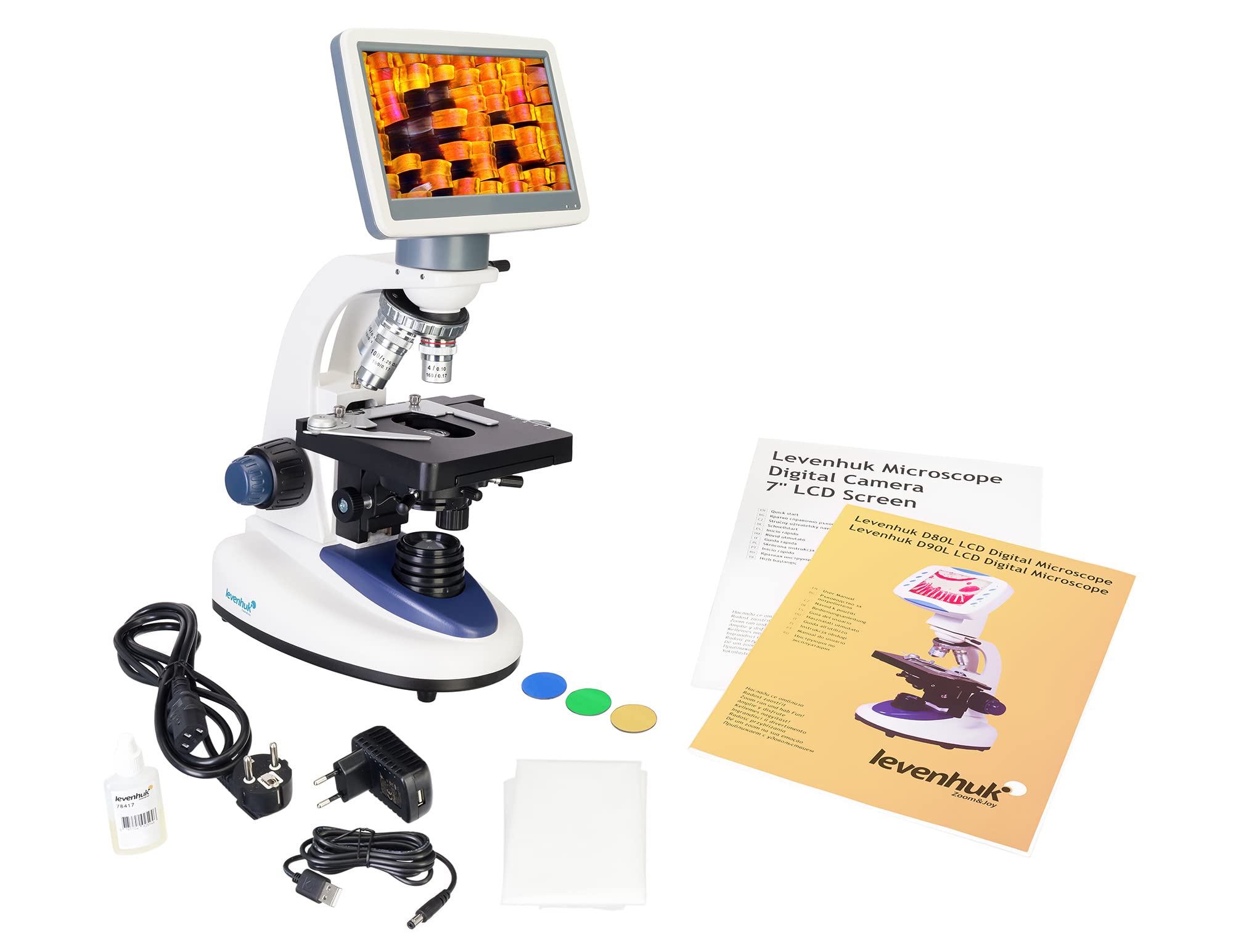 Levenhuk D95L LCD Labormikroskop 40-1000x 7 Zoll