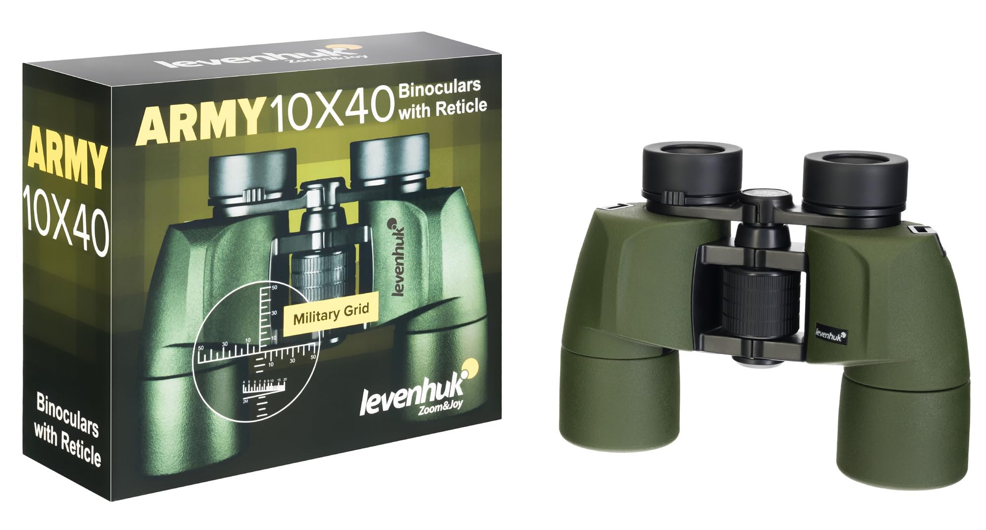 Levenhuk Army 10x40 Fernglas professionell Porro mit Absehen