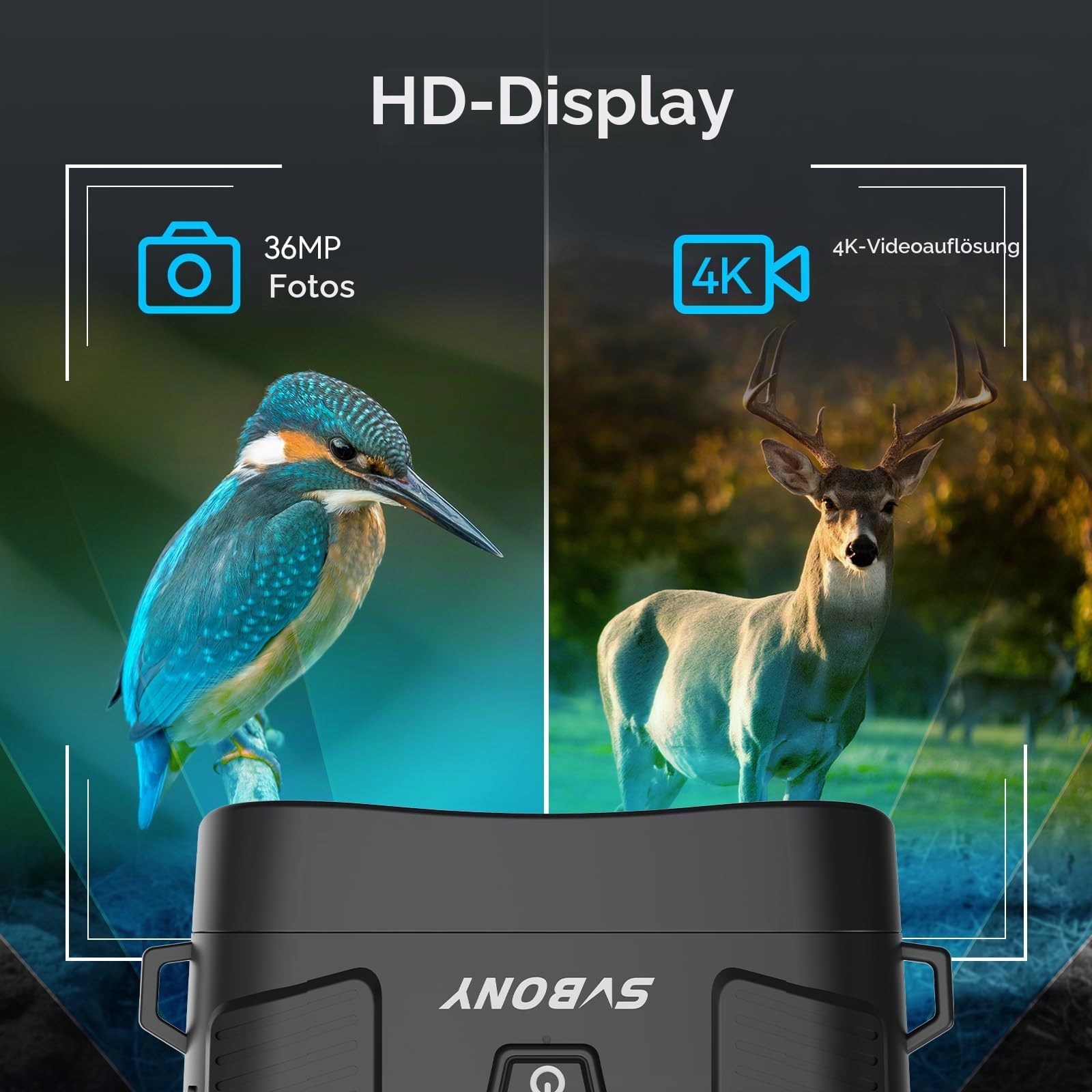 SVBONY SA206 Nachtsichtgerät 8X 300m 4K mit 32GB Karte