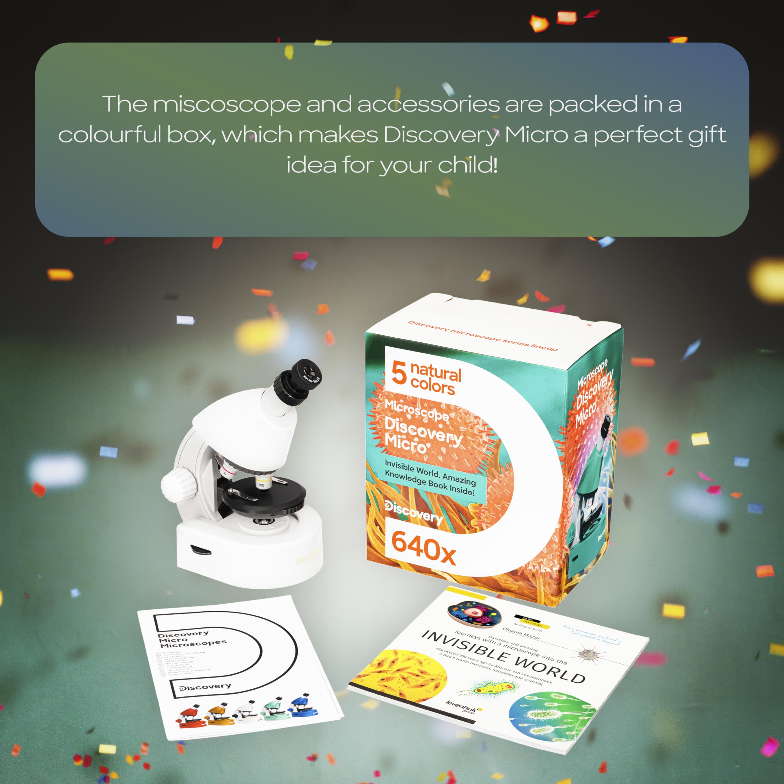 Levenhuk Discovery Micro Polar Mikroskop 40-640x für Kinder