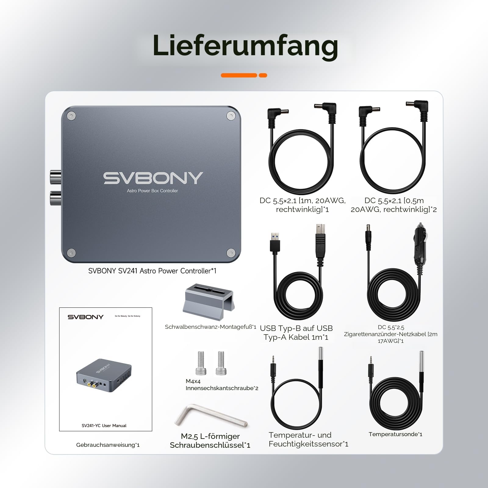 SVBONY SV241 PRO Power Management Box 12V Steuerung