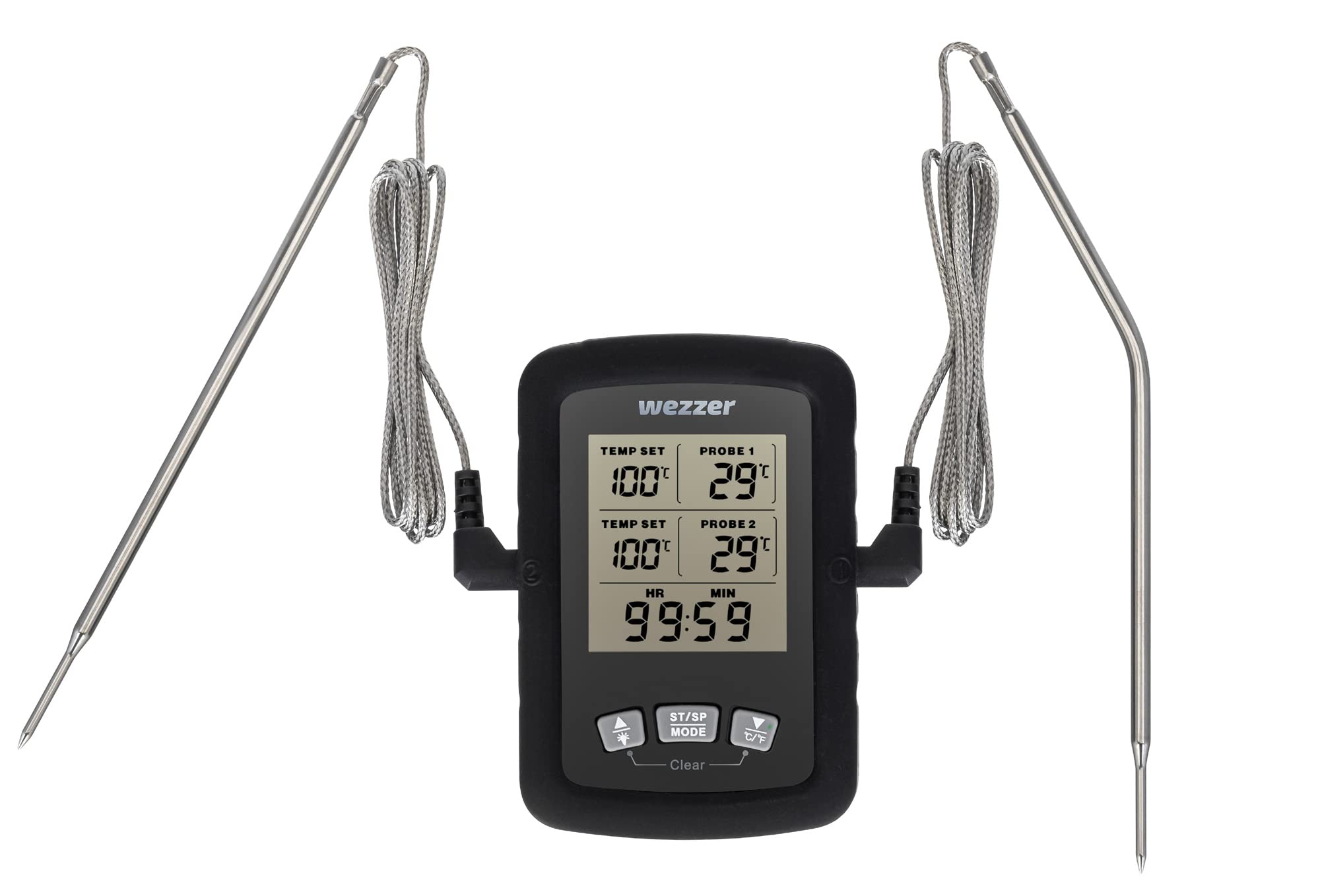 Levenhuk Wezzer Cook MT60 Bratenthermometer Timer 2 Fühler