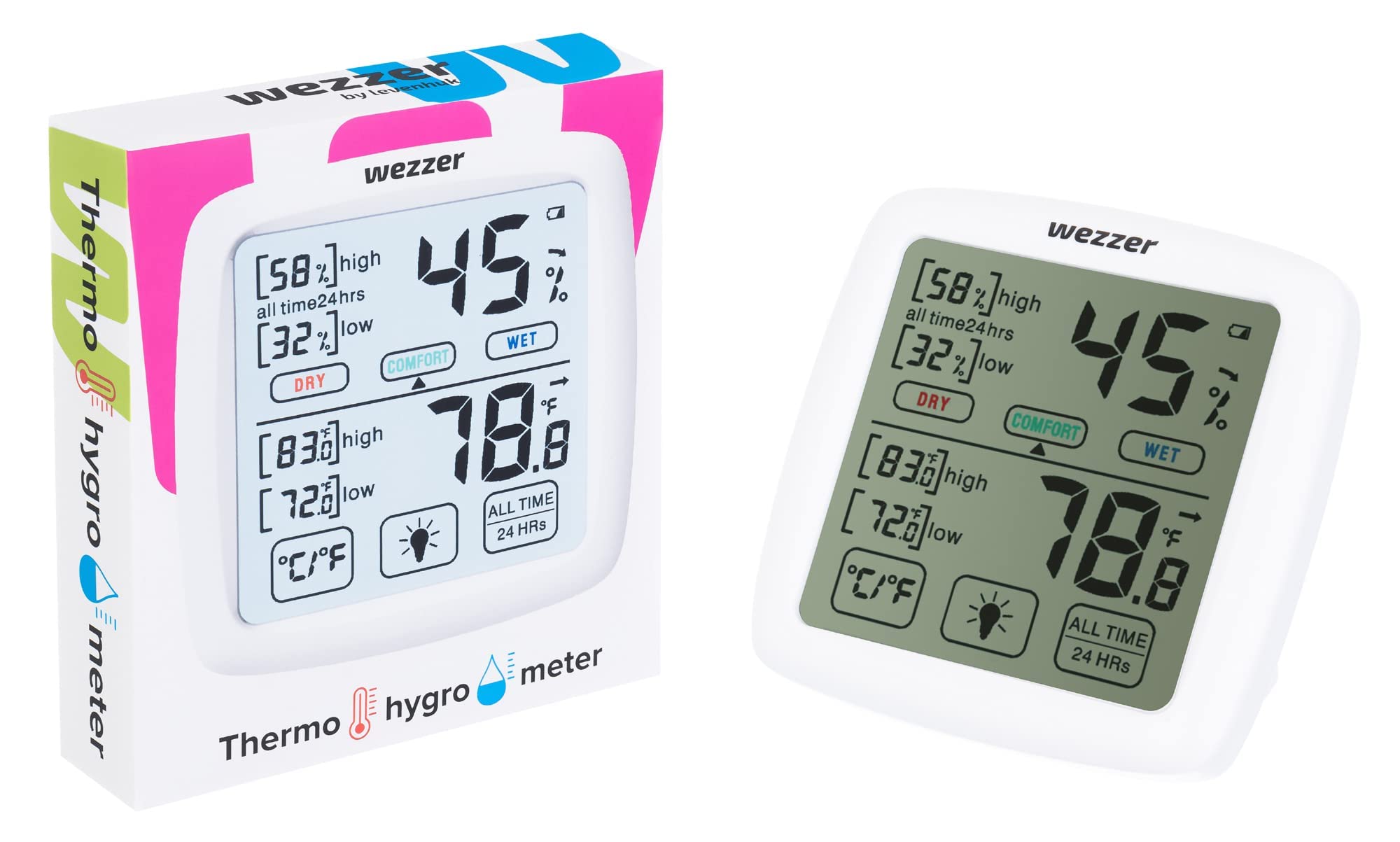 Levenhuk Wezzer Teo TH30 Thermohygrometer Prognose