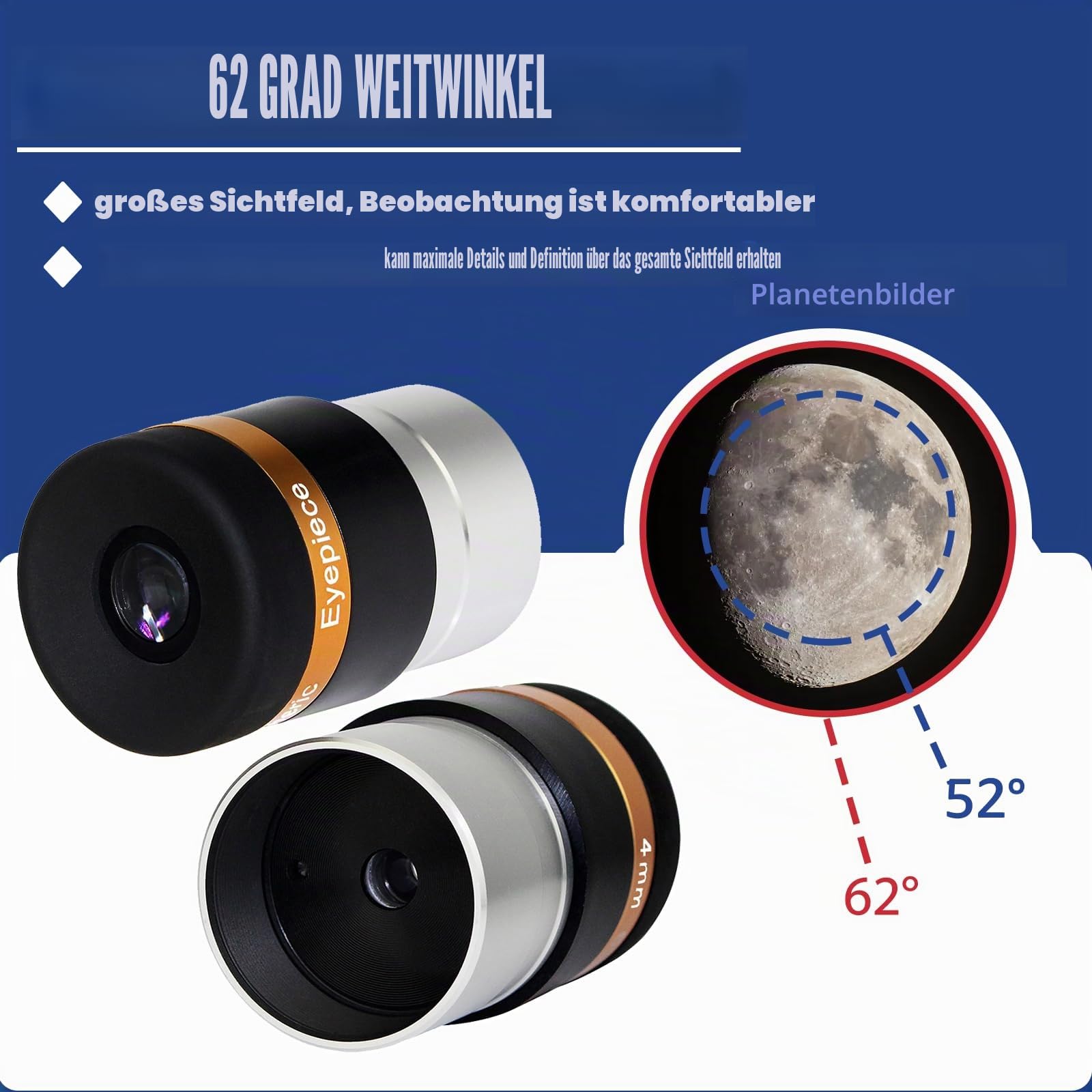 Svbony 4mm Okular 62° Asphärisch 1,25 Zoll