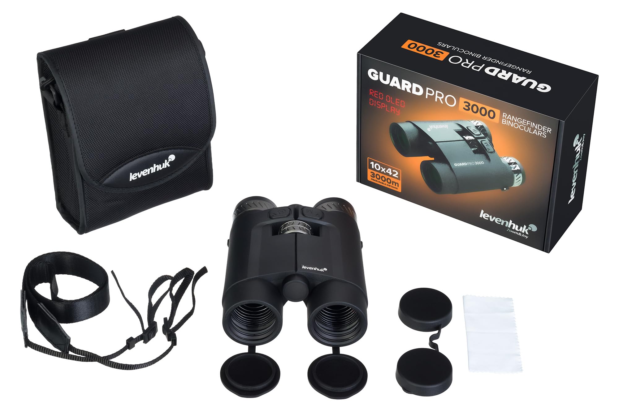 Levenhuk Guard PRO 3000 Fernglas 10x mit Entfernungsmesser