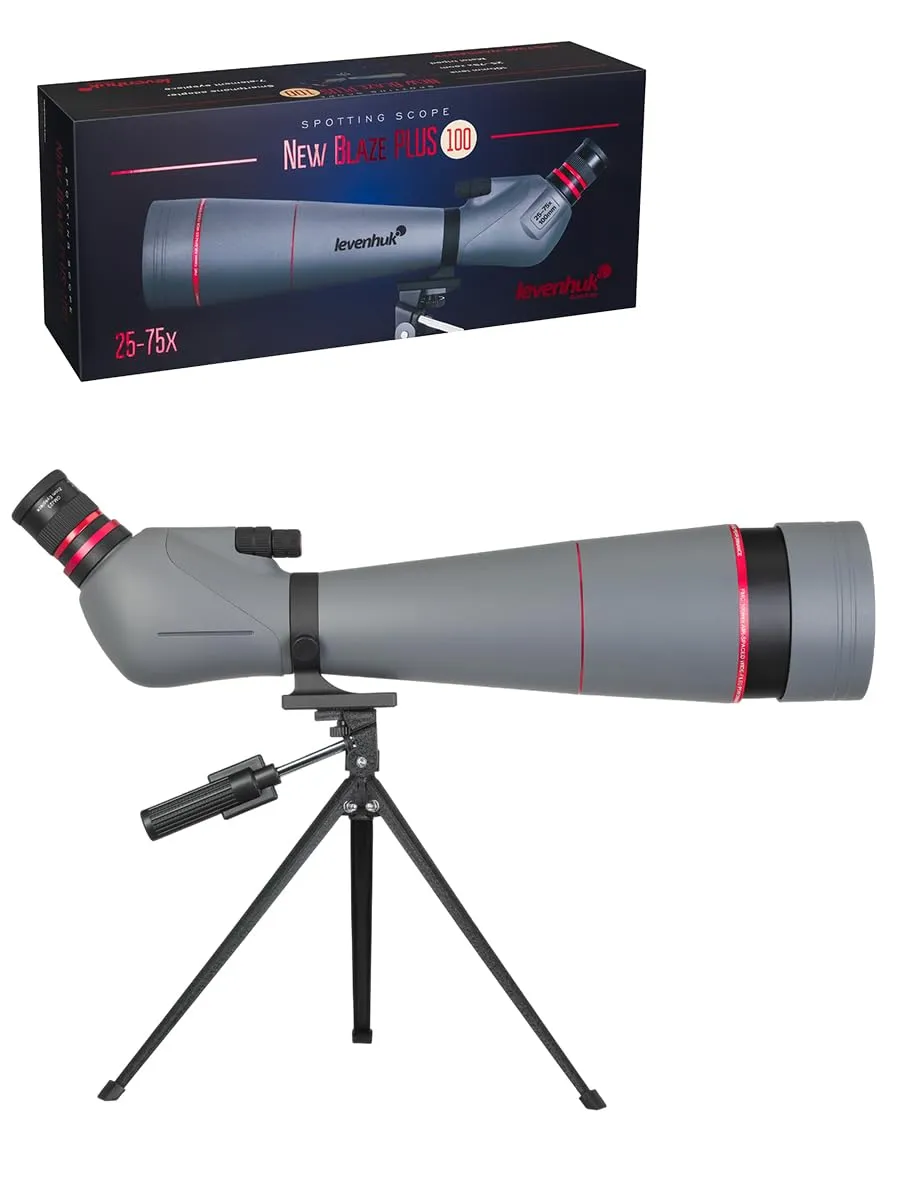 Levenhuk Blaze Plus 100 Spektiv 25-75x mit Stativ 100 mm