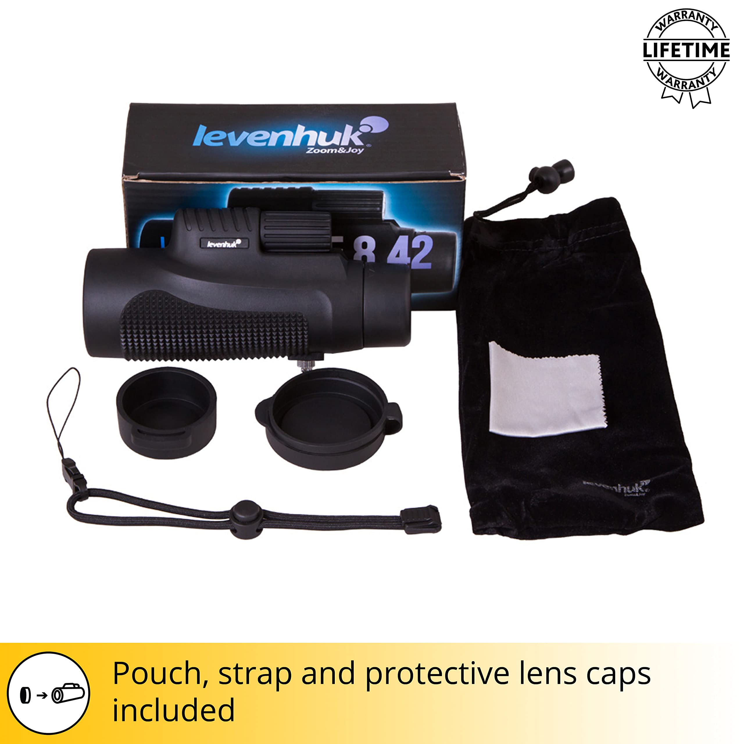 Levenhuk Wise 8x42 Monokular BaK-4 Outdoor kompakt