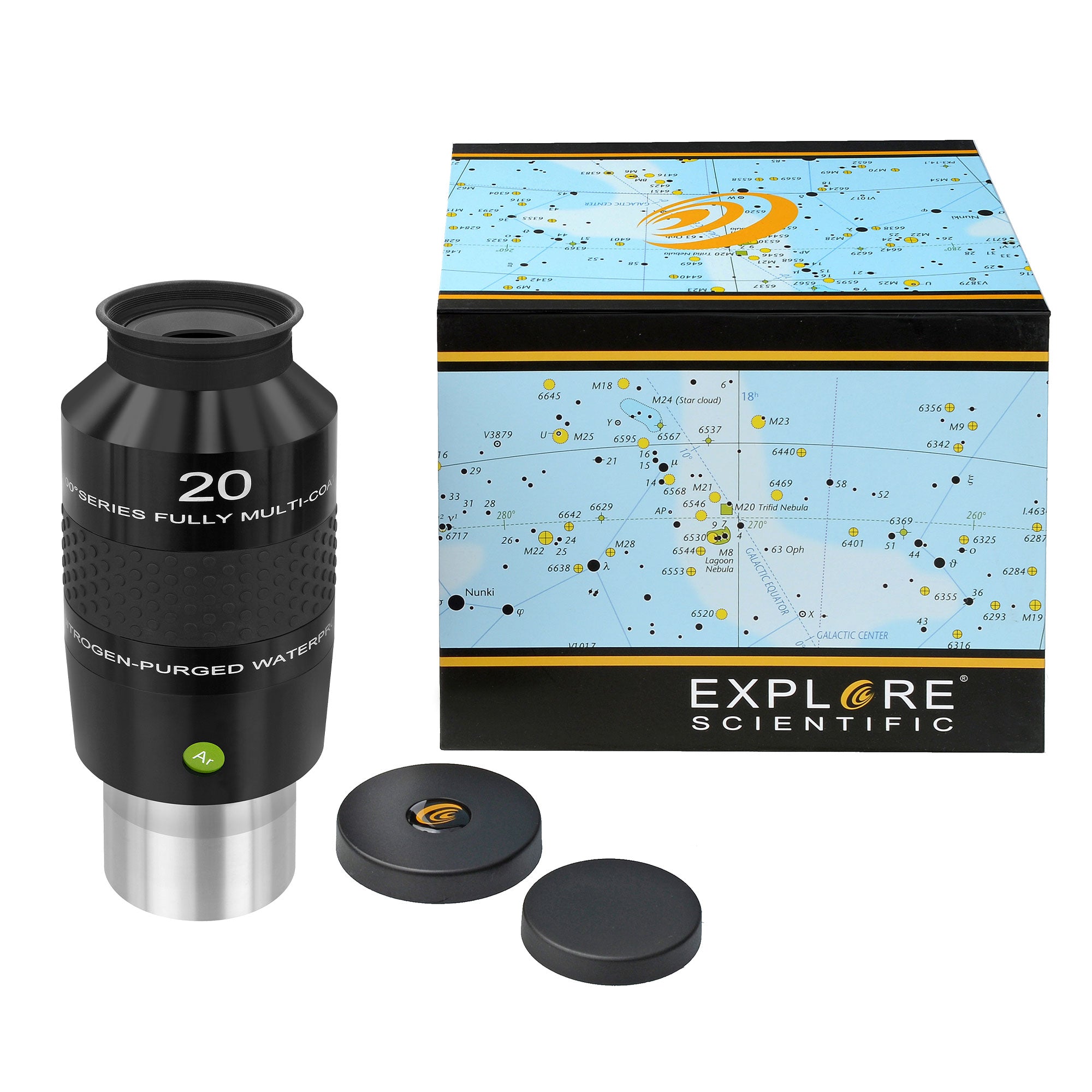 Explore Scientific 100° Serie 20mm Okular 2 Zoll wasserdicht
