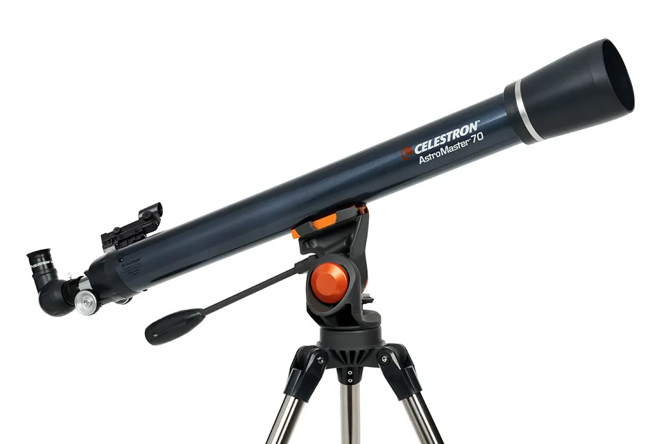 Celestron AstroMaster 70AZ Refraktor Teleskop Handyadapter