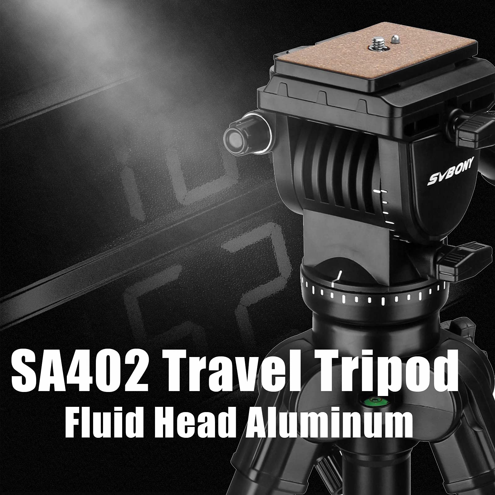 SVBONY SA402 Kamerastativ Fluid Head Alu 164cm