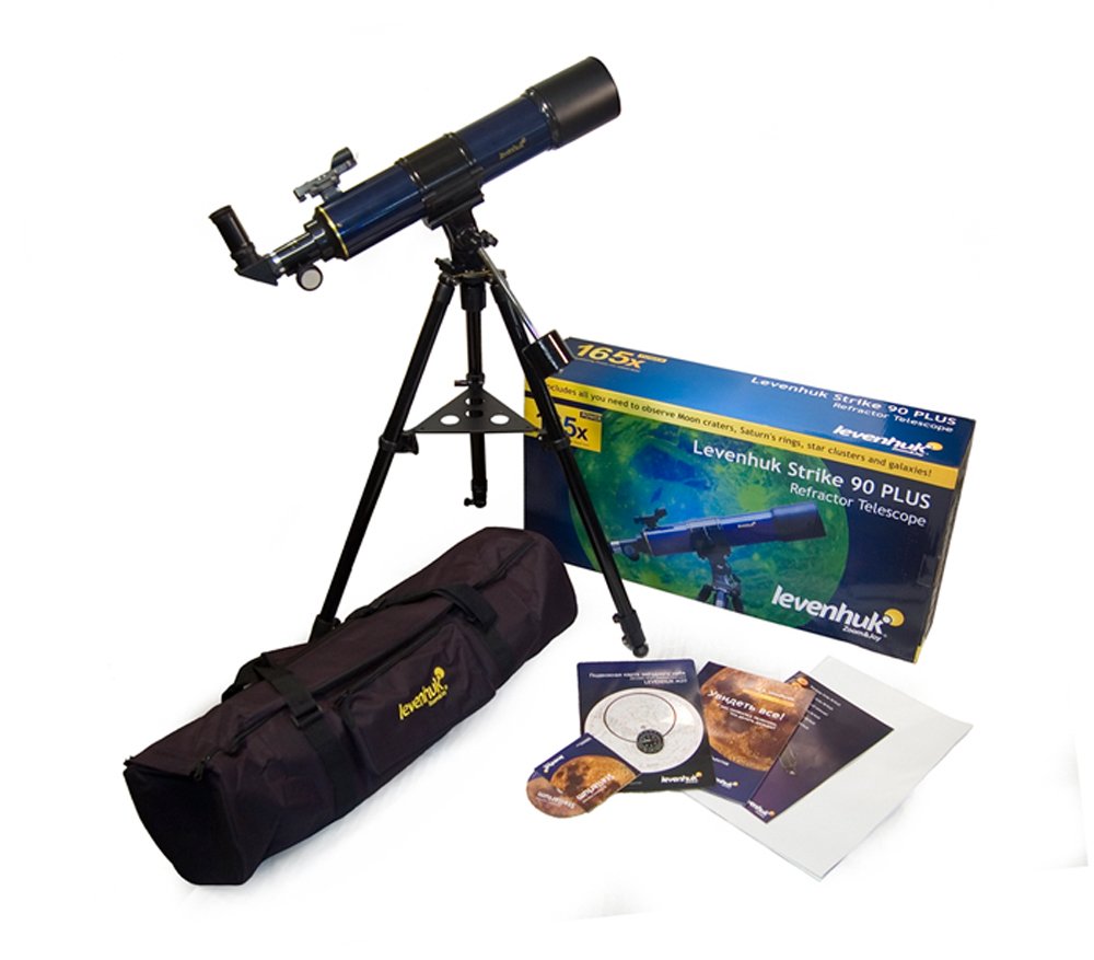 Levenhuk Strike 90 Plus Teleskop 90mm AZ Koffer