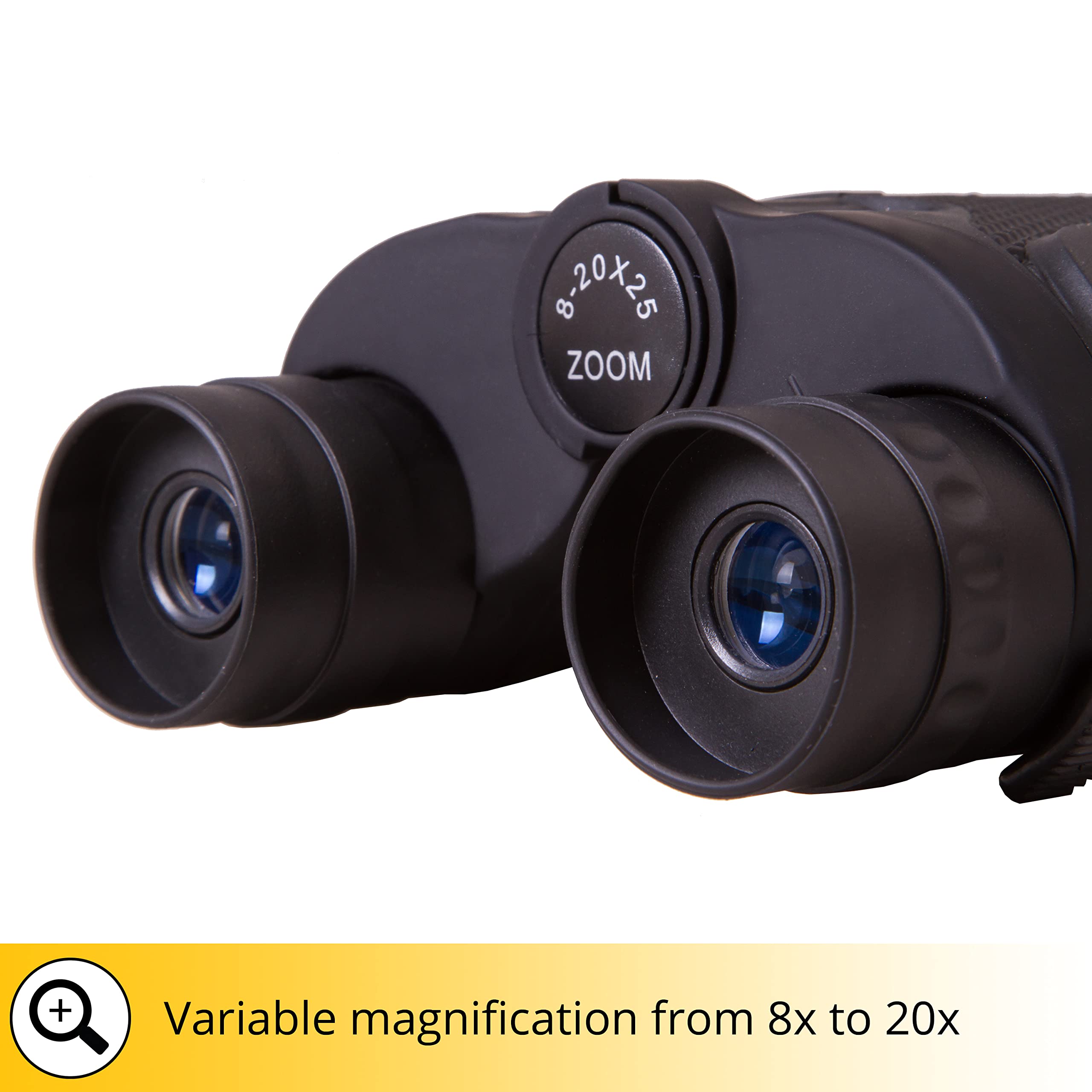 Levenhuk Atom 8-20x25 Zoom-Fernglas kompakt BK-7 Tasche