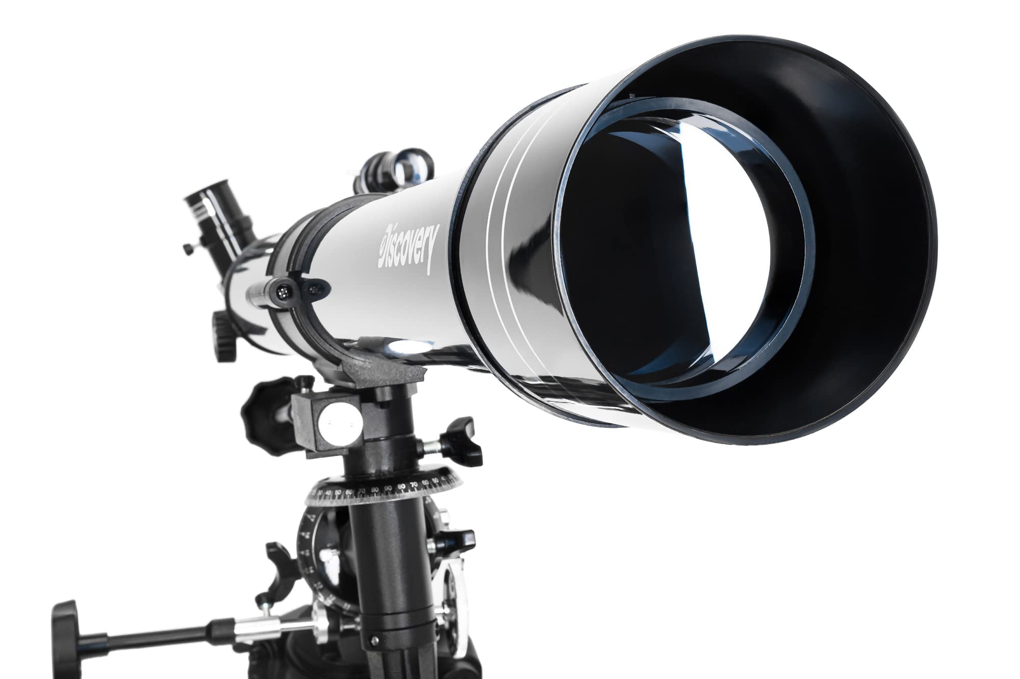 Discovery Spark 709 EQ Teleskop mit Buch Englisch Achromat