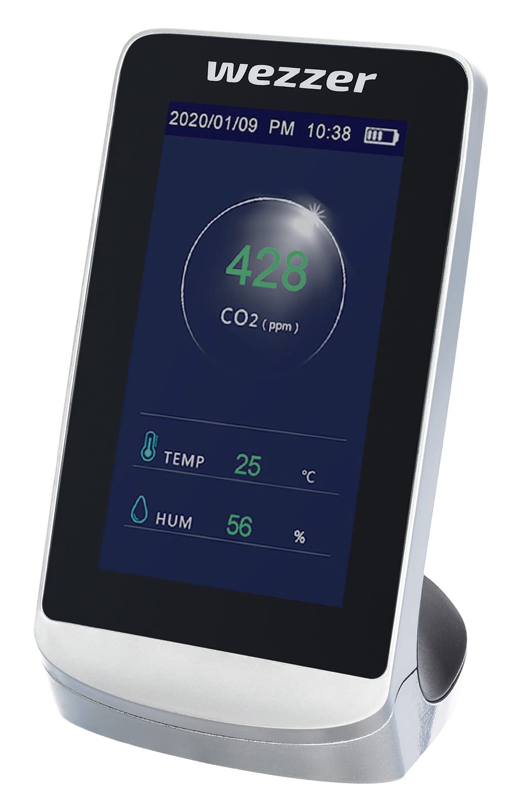 Levenhuk Wezzer Air MC60 Luftqualitätsmonitor CO2 Uhr Kalender