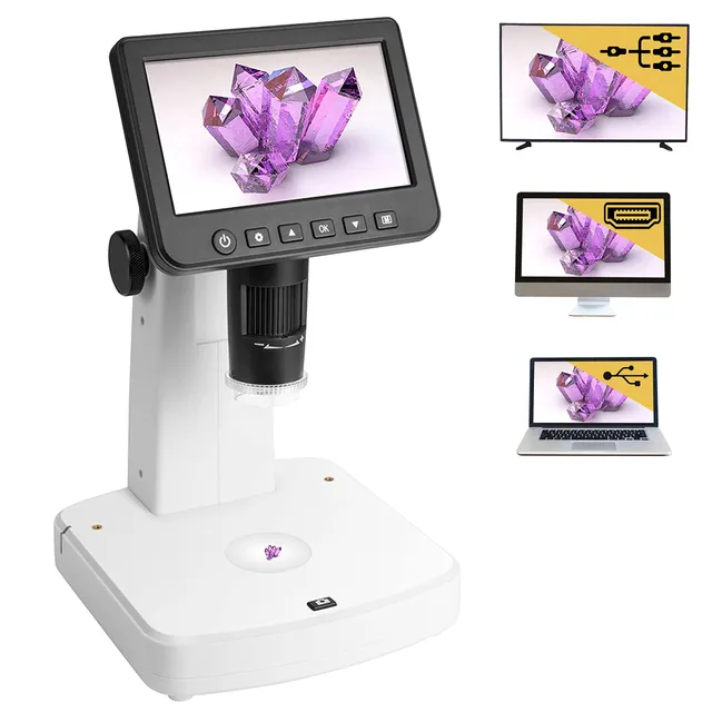 Levenhuk DTX 700 LCD Digital-Mikroskop 10-300x 5" 