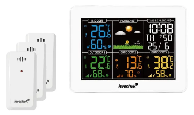 Levenhuk Wezzer Plus LP60 Wetterstation mit 3 Sensoren