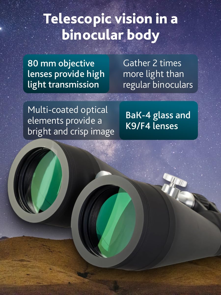 Levenhuk Bruno Base 20x80 Astronomie-Fernglas BAK-4