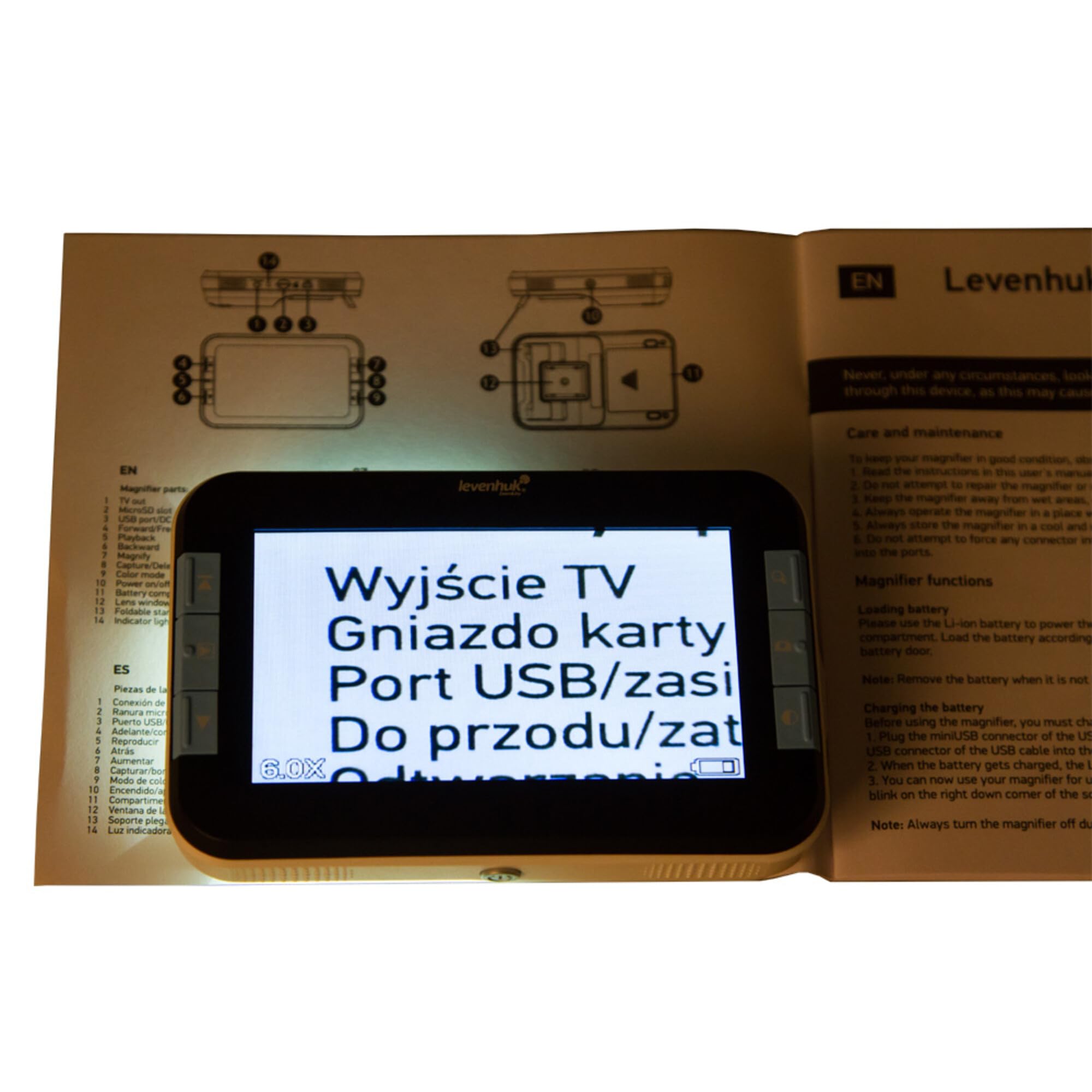 Levenhuk DTX 43 Digitale Lupe 4,3" LCD 14x LED