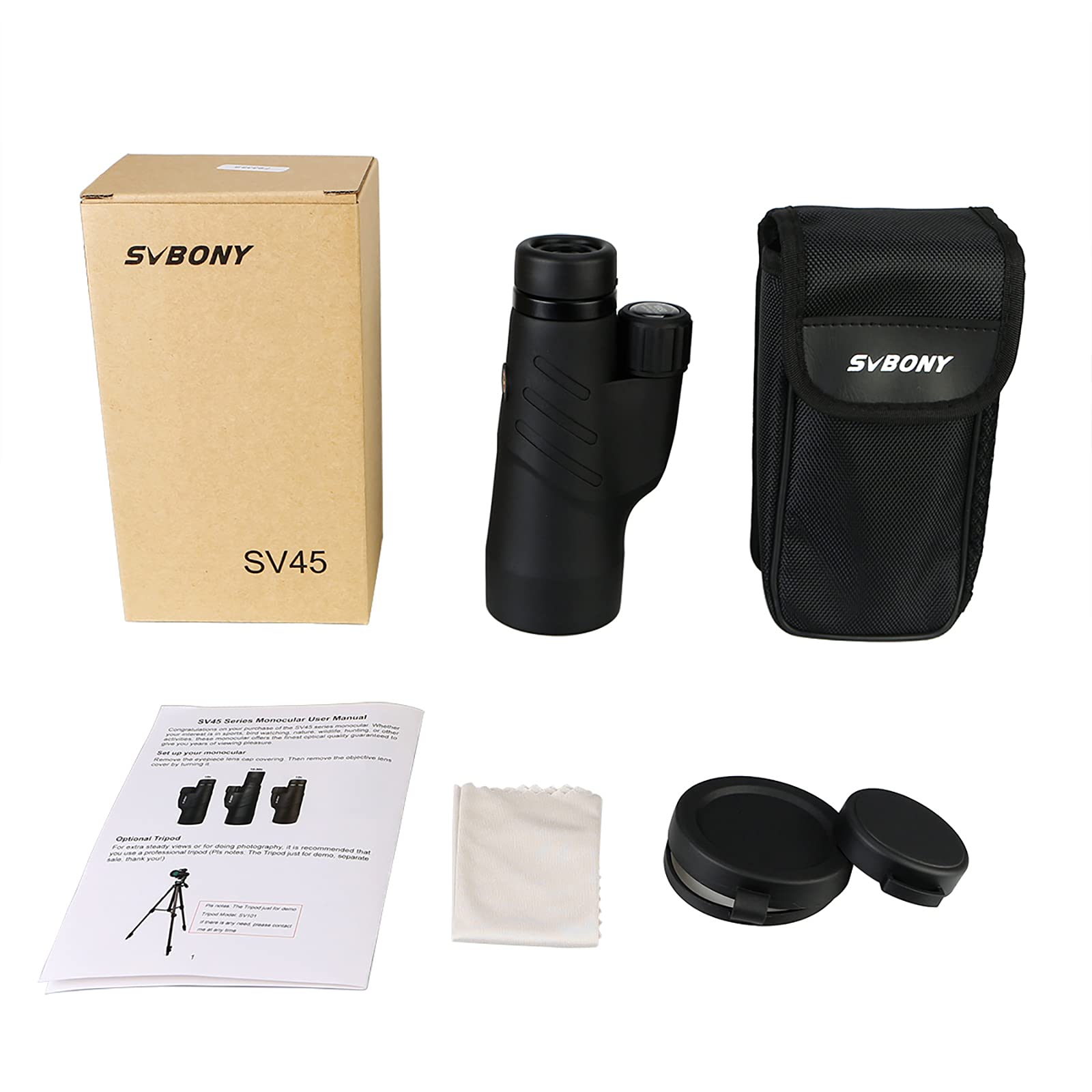SVBONY SV45 10x50 Monokular wasserdicht BAK4 FMC