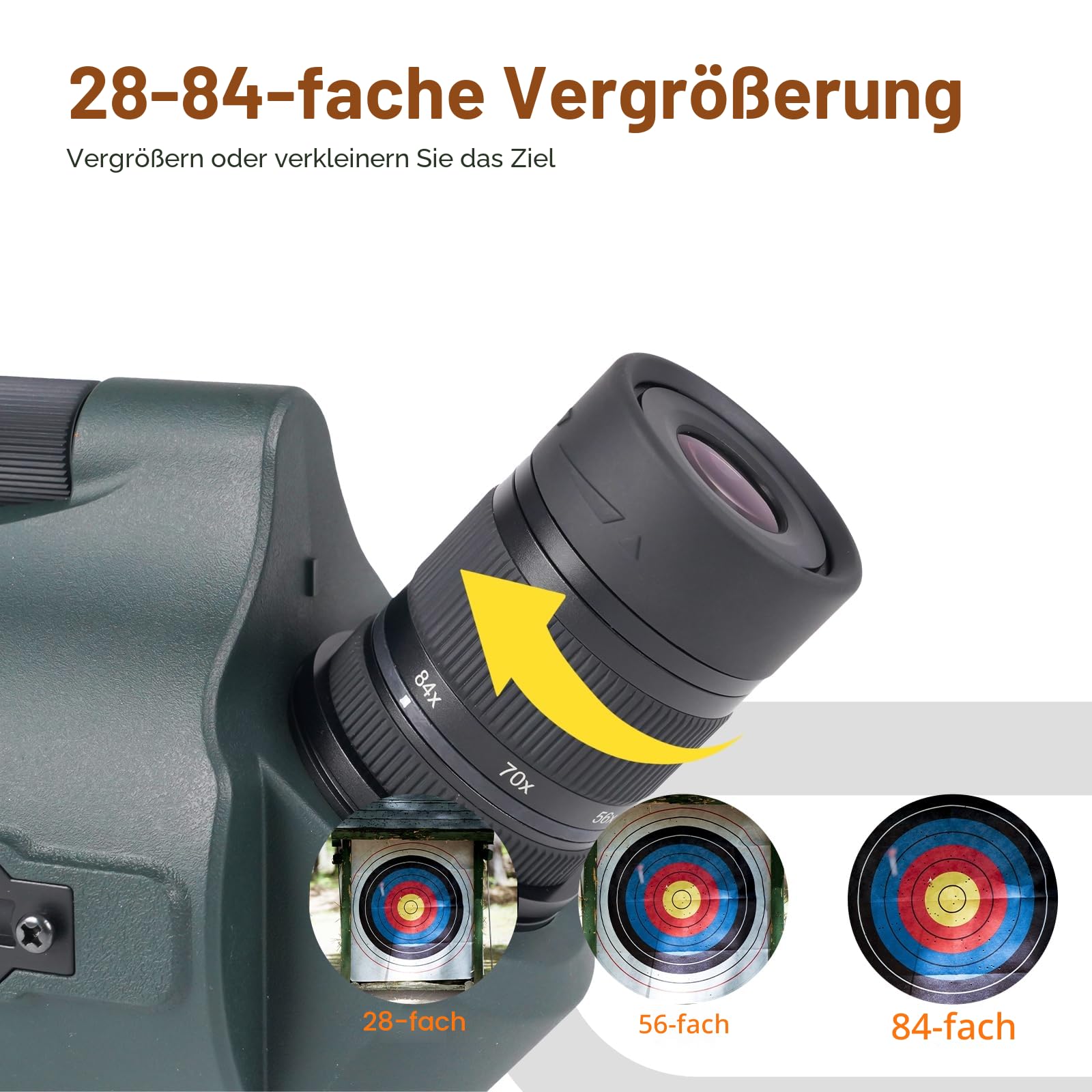 SVBONY SV41Pro Mak Spektiv 28-84x80 mit Sucherfernrohr