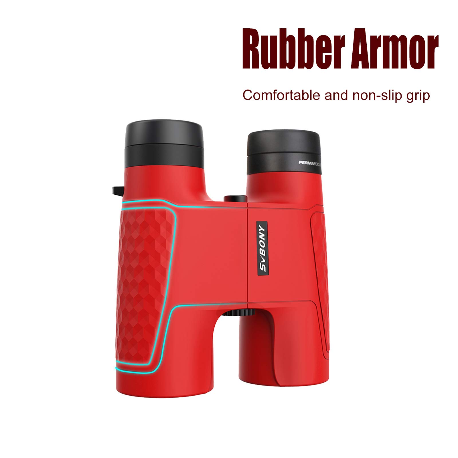 SVBONY SV30 10x42 Fernglas Autofokus Rot Fixfokus