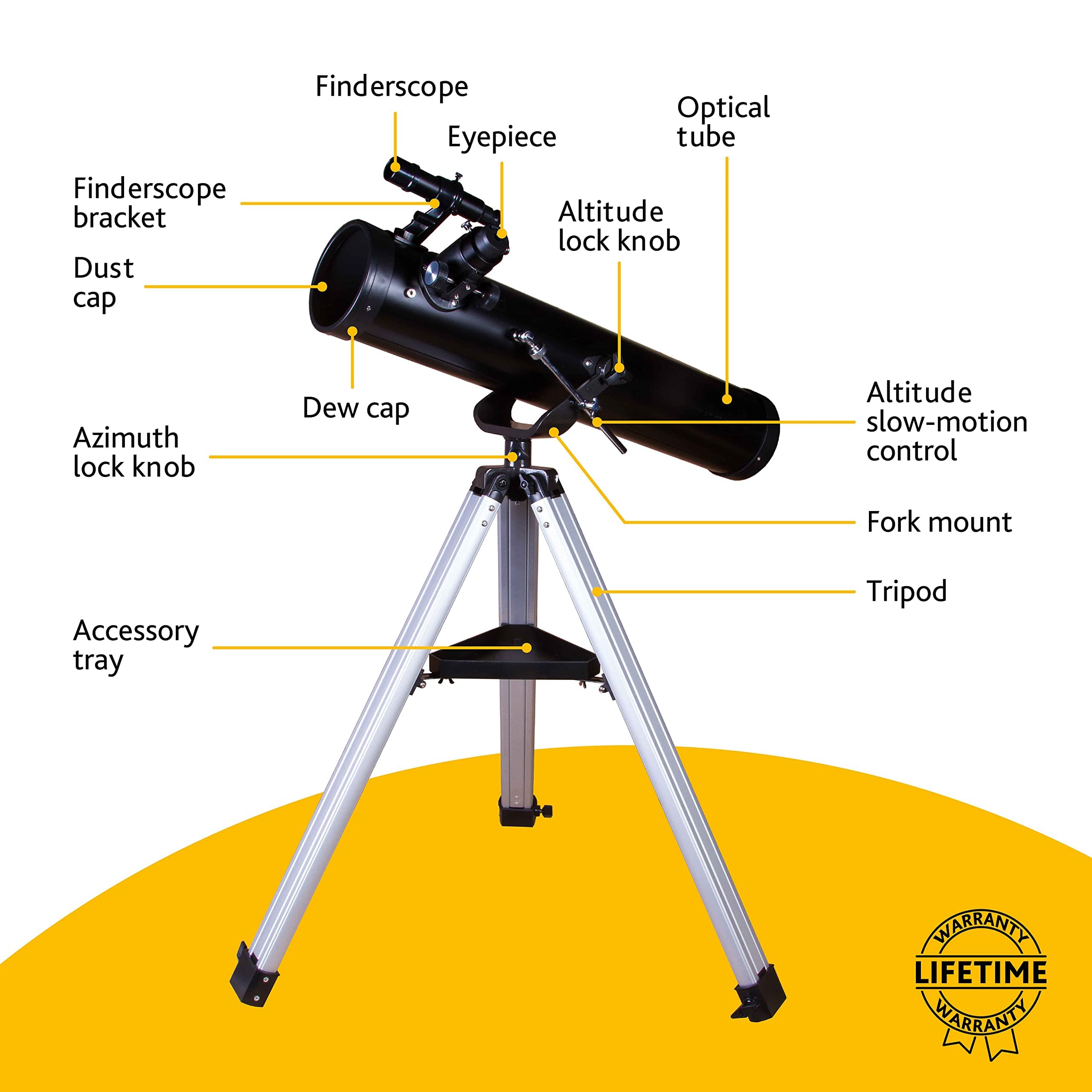 Levenhuk Skyline Base 100S Teleskop 102 mm Newton