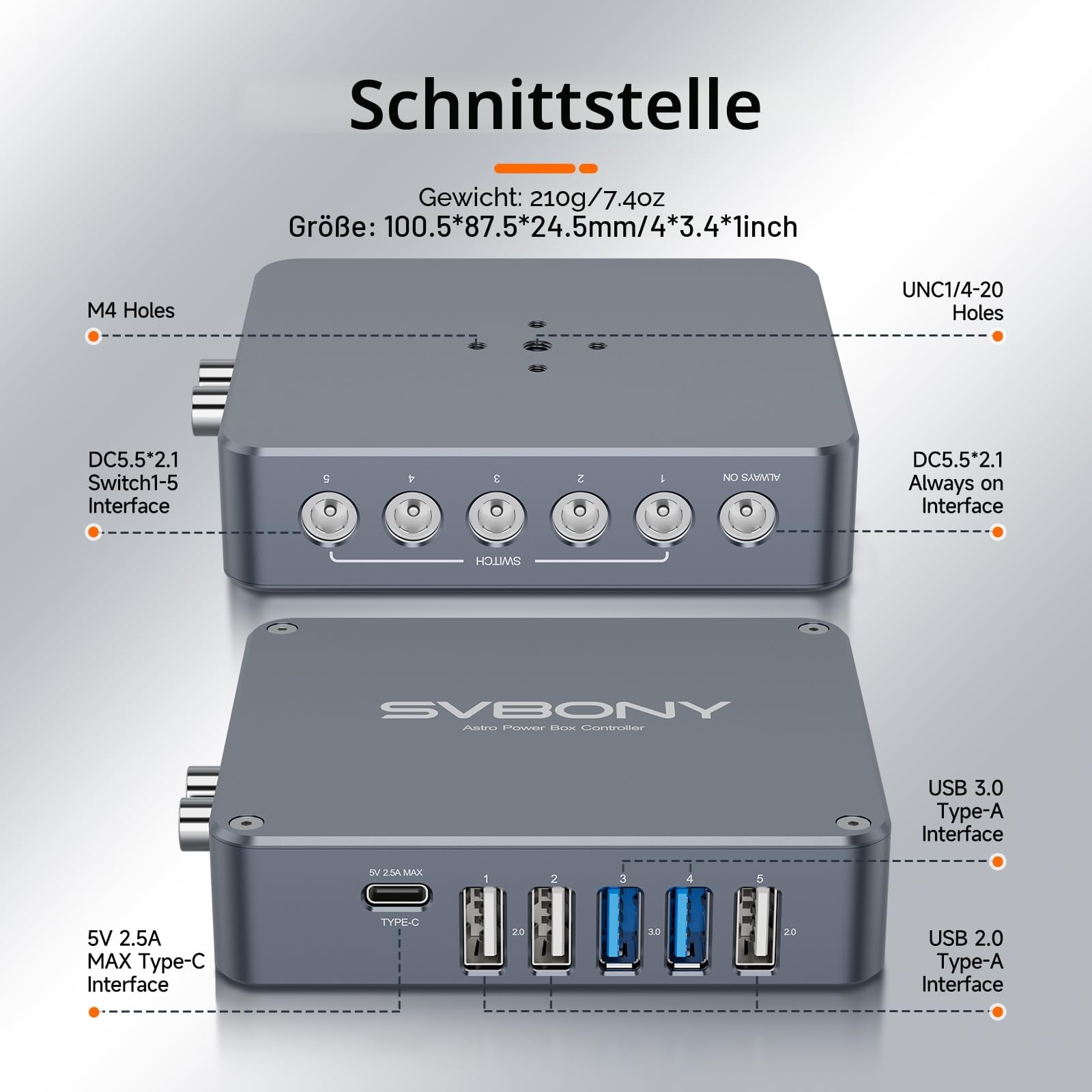 SVBONY SV241 PRO Power Management Box 12V Steuerung