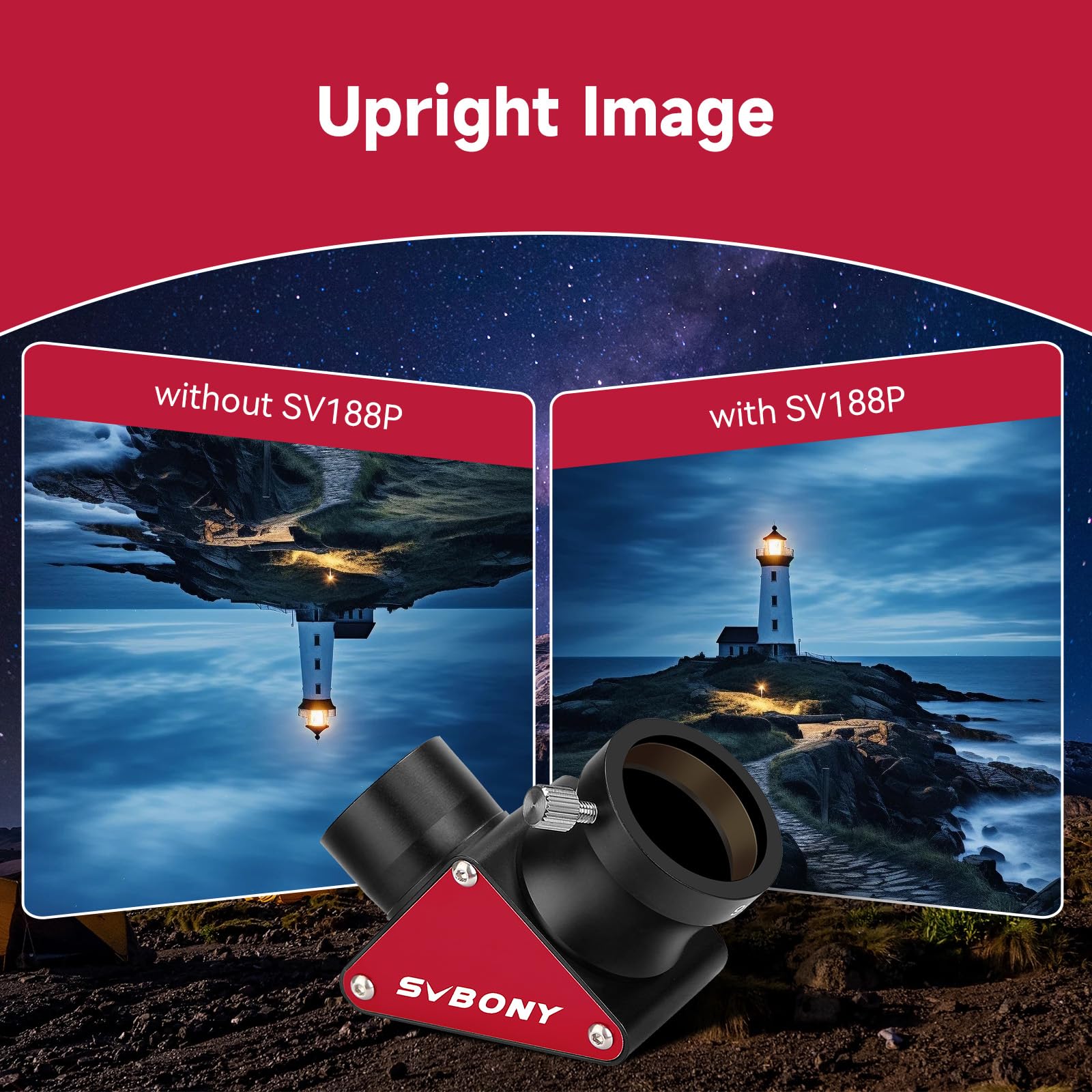 SVBONY Astro Accessories SV188P Zenitspiegel 1,25 Zoll 99%