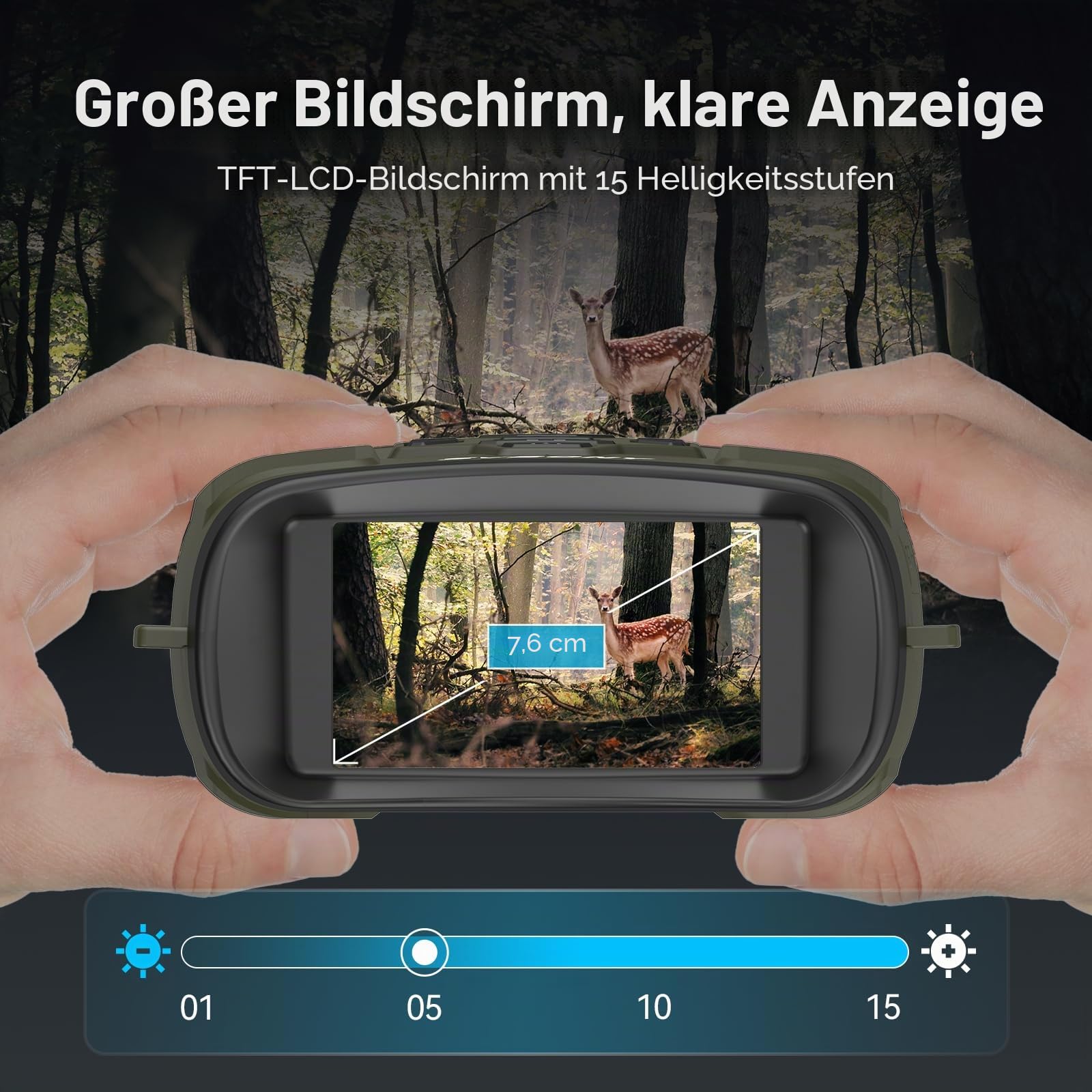 SVBONY SA206 Nachtsichtgerät 8X 300m 4K IR-Fernglas