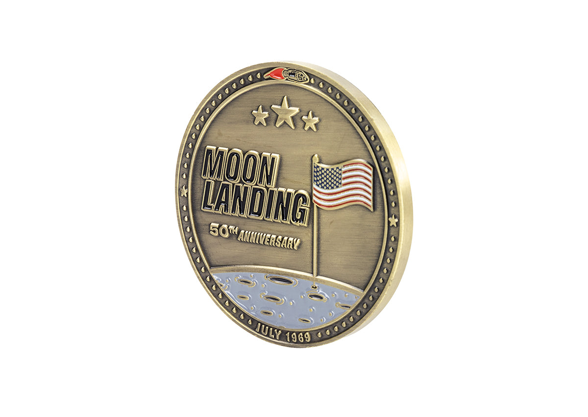 Celestron Apollo 11 Challenge Coin Sammlermünze 5 cm Gold