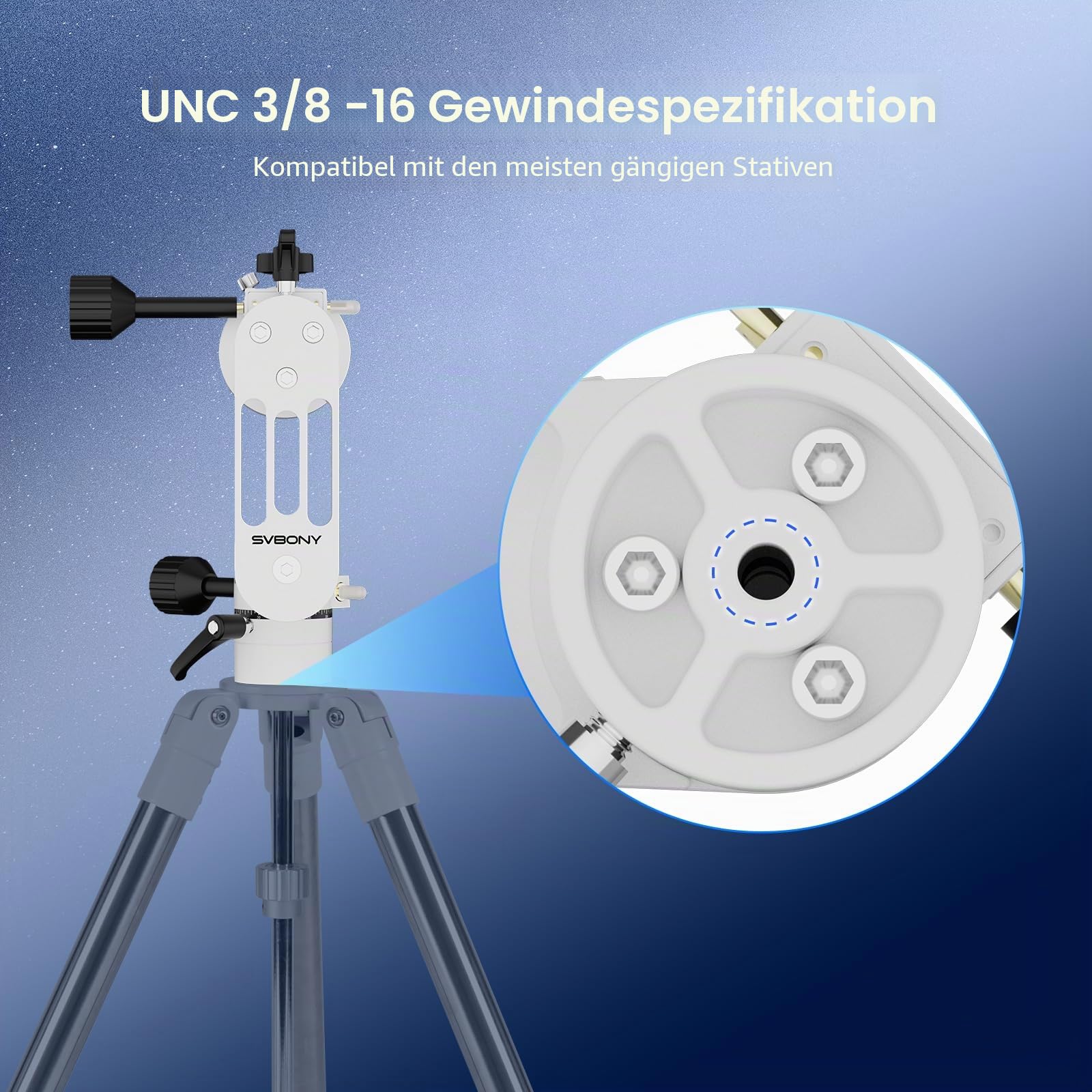 SVBONY SV225 Mini Alt-Az Montierung 5kg Teleskopkopf
