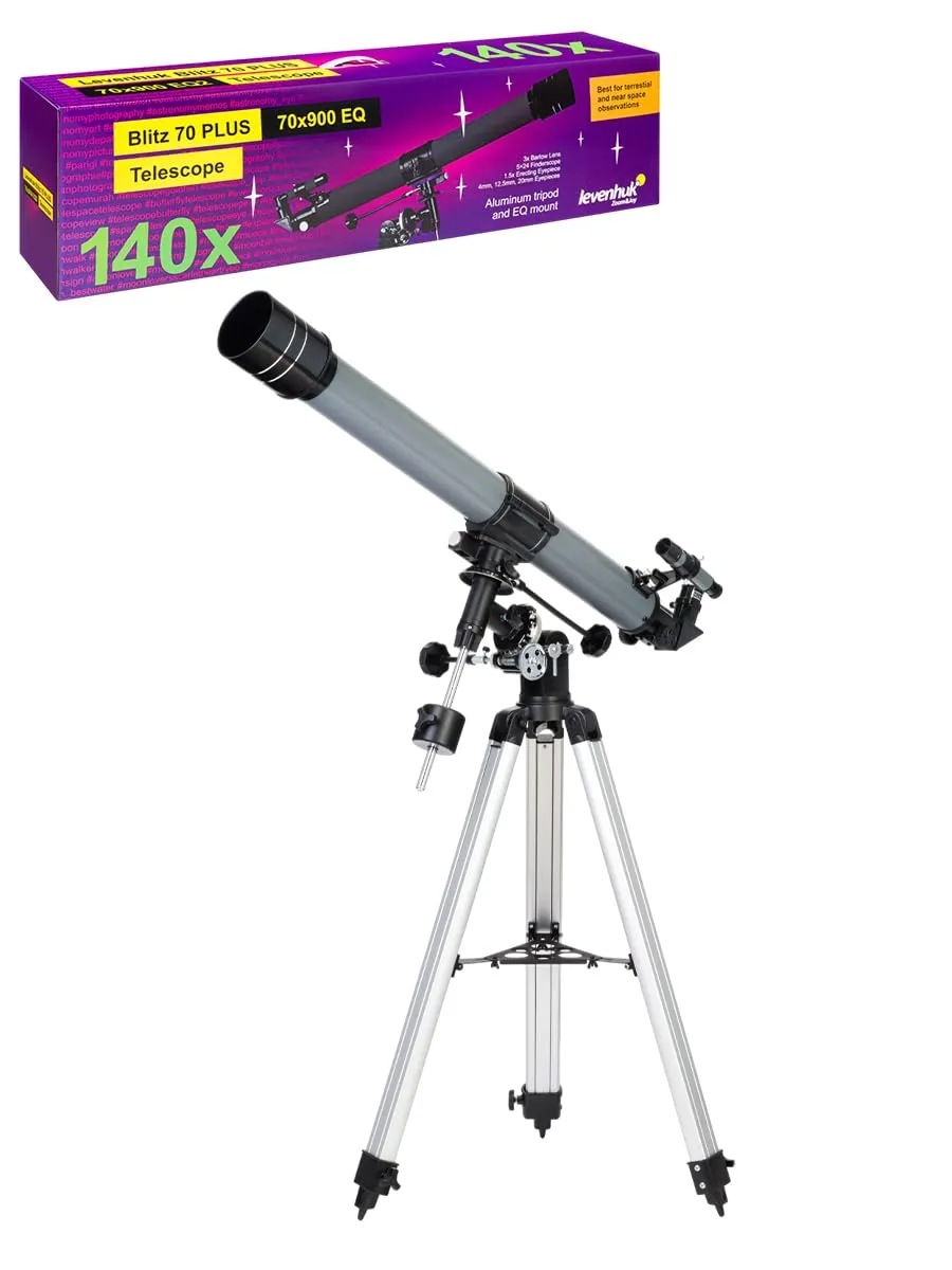 Levenhuk Blitz 70 Plus Teleskop 70/900 mm EQ-Montierung