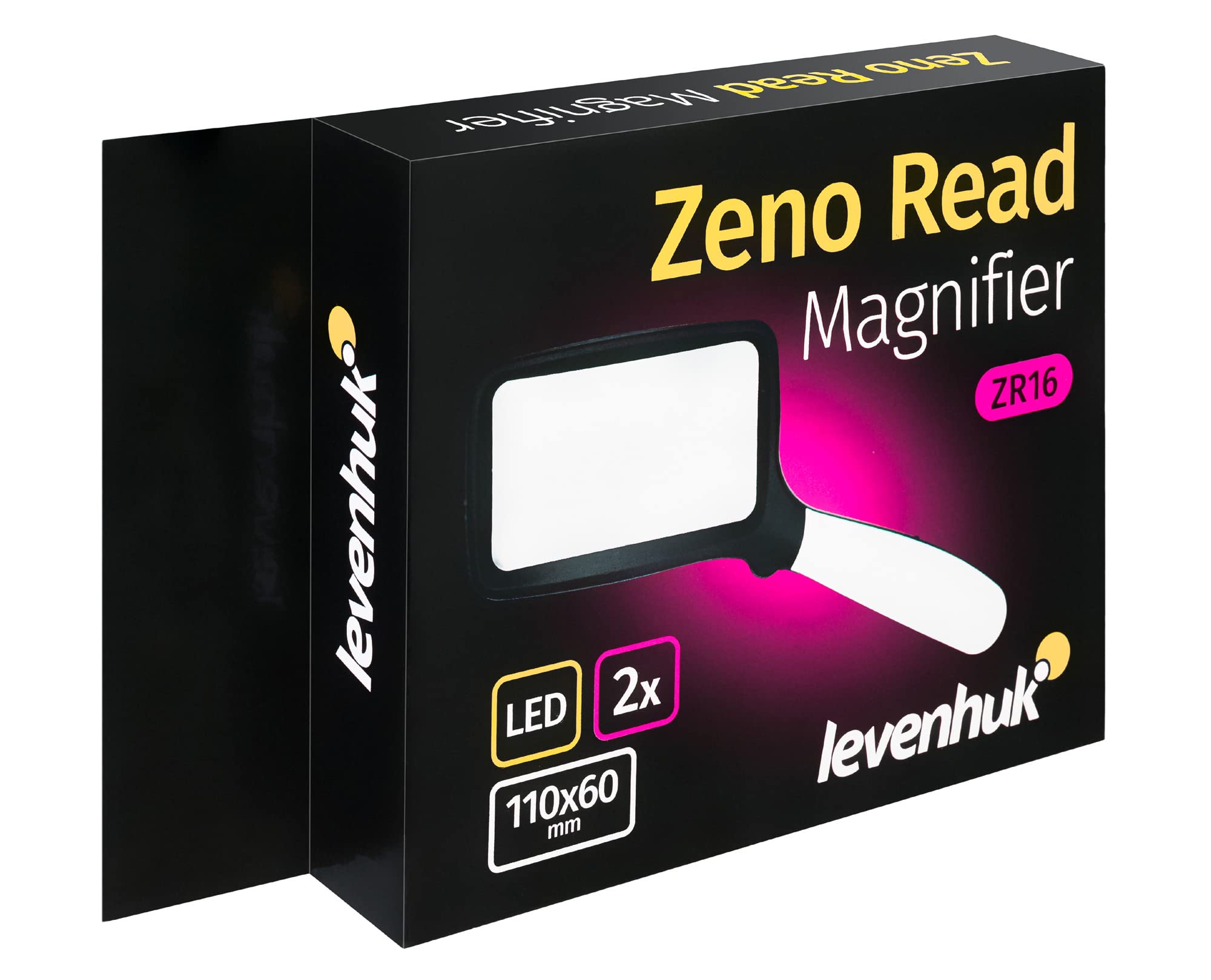 Levenhuk Zeno Read ZR8 Handlupe mit LED 2x eckig