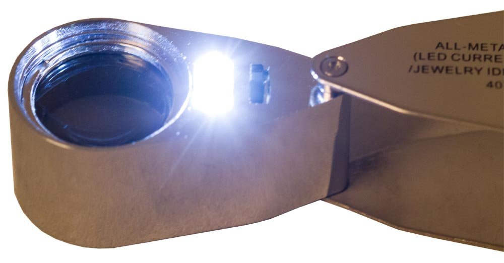 Levenhuk Zeno Gem M11 Faltlupe 40x LED UV Etui