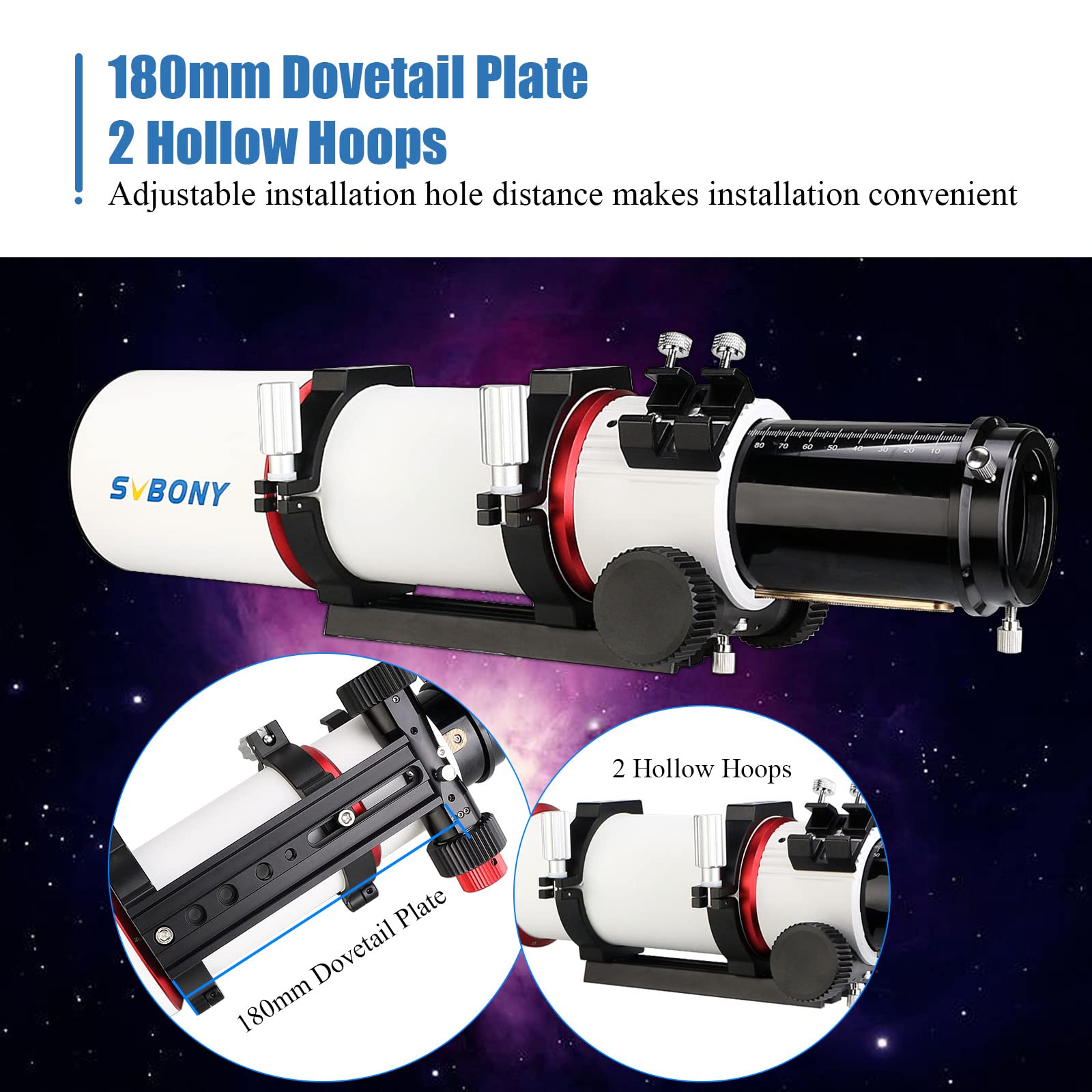 SVBONY SV550 80F6 APO Refraktor-Teleskop ED