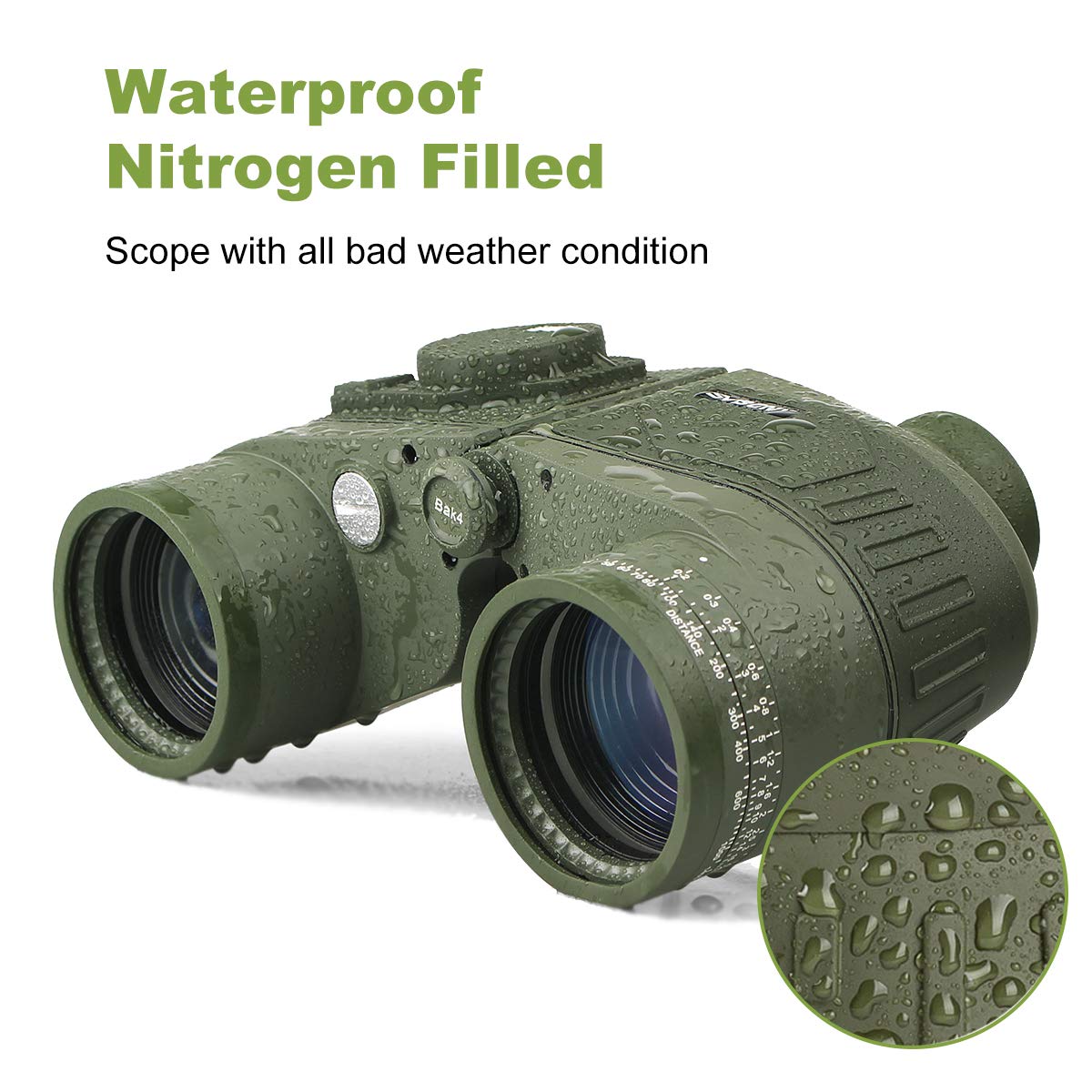 SVBONY SV27 Fernglas 7x50 Kompass Wasserdicht BAK4