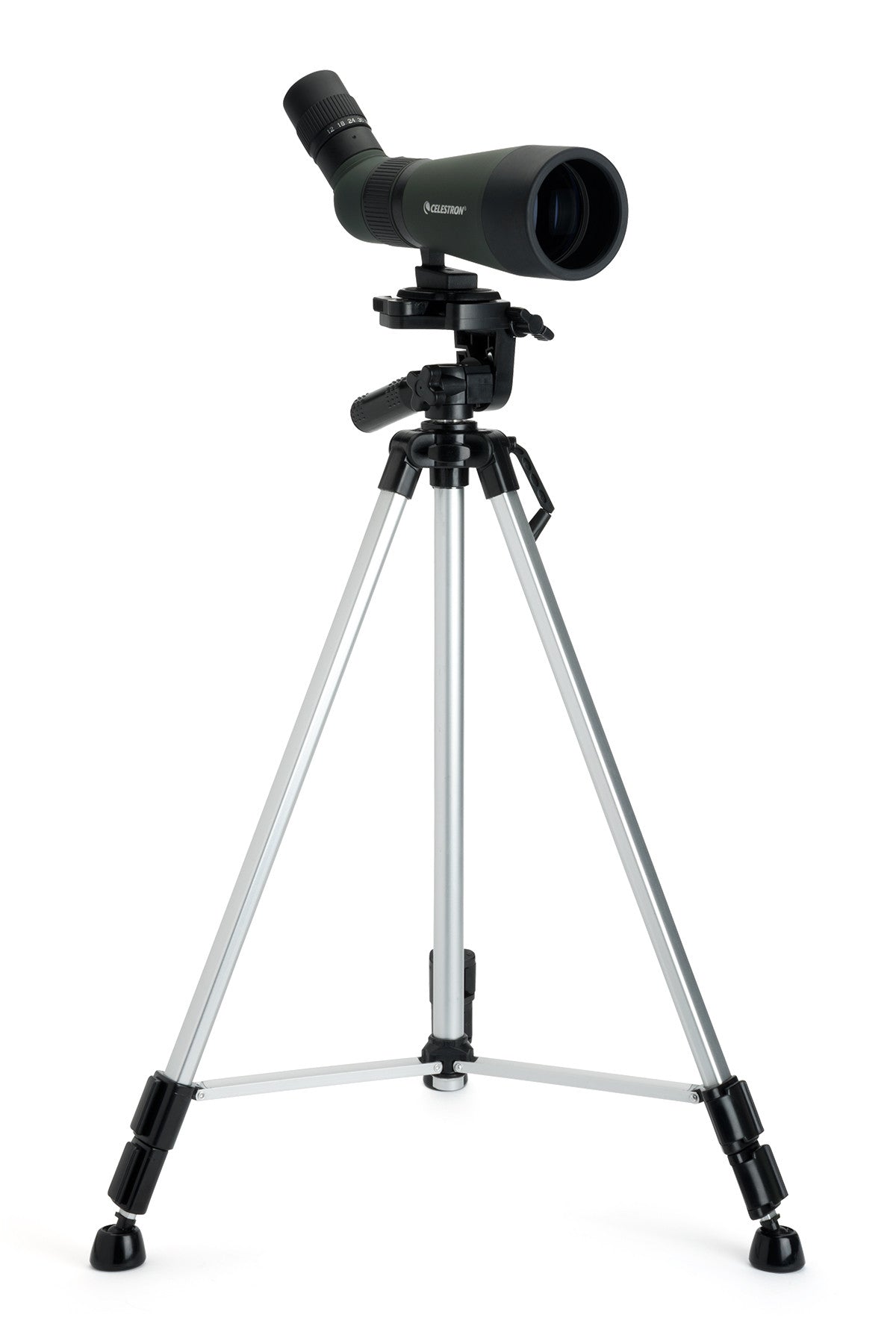 Celestron LandScout 12-36x60 Spektiv Set mit Stativ Rucksack