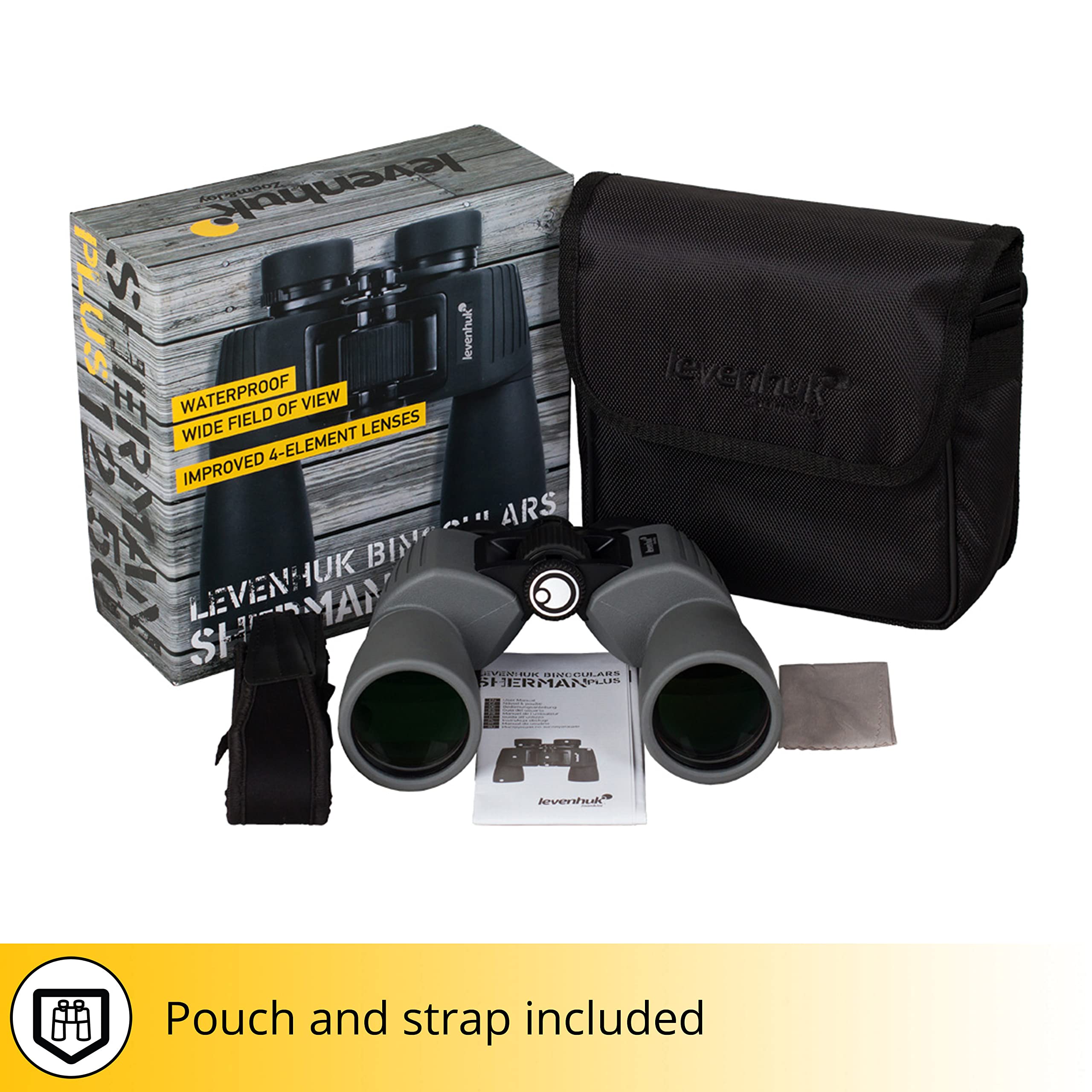 Levenhuk Sherman Plus 12x50 Fernglas Porro wasserdicht