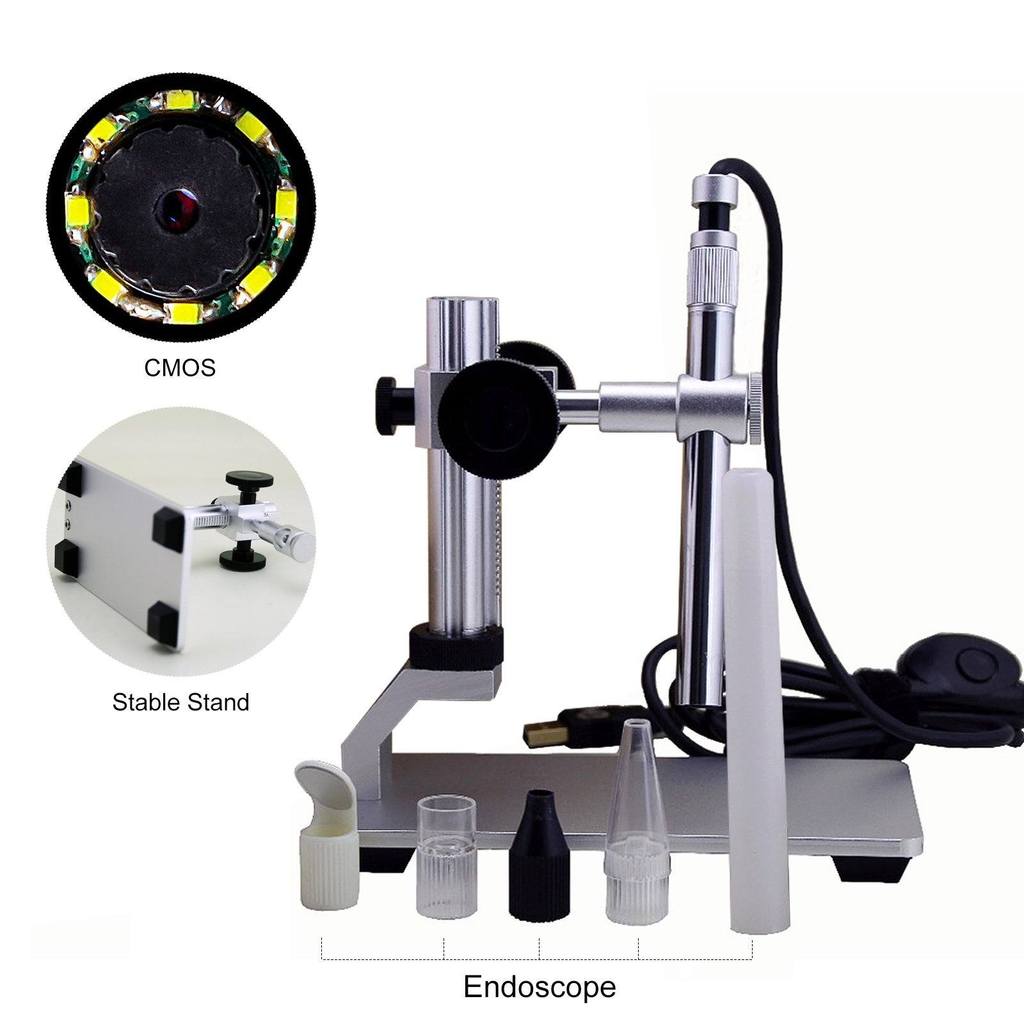 Andonstar V160 USB-Mikroskop 500x LED Metallstativ PC