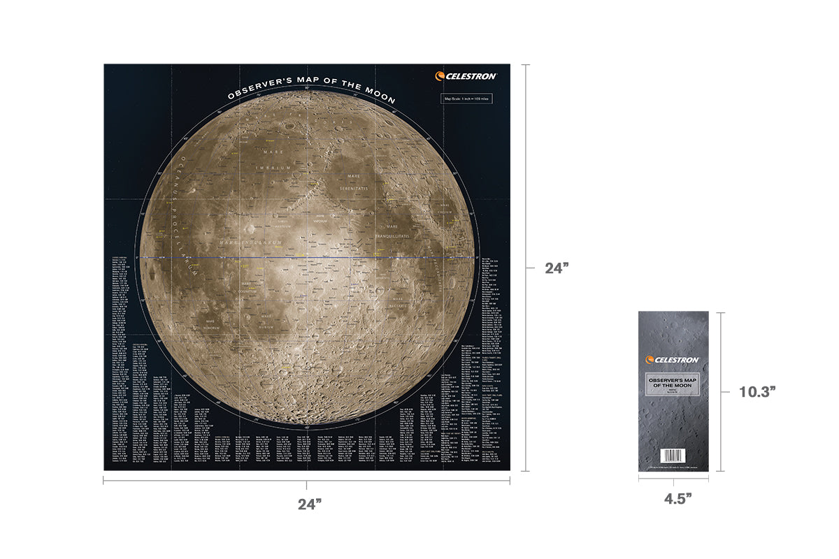 Celestron Observer's Map Mondkarte wasserfest faltbar