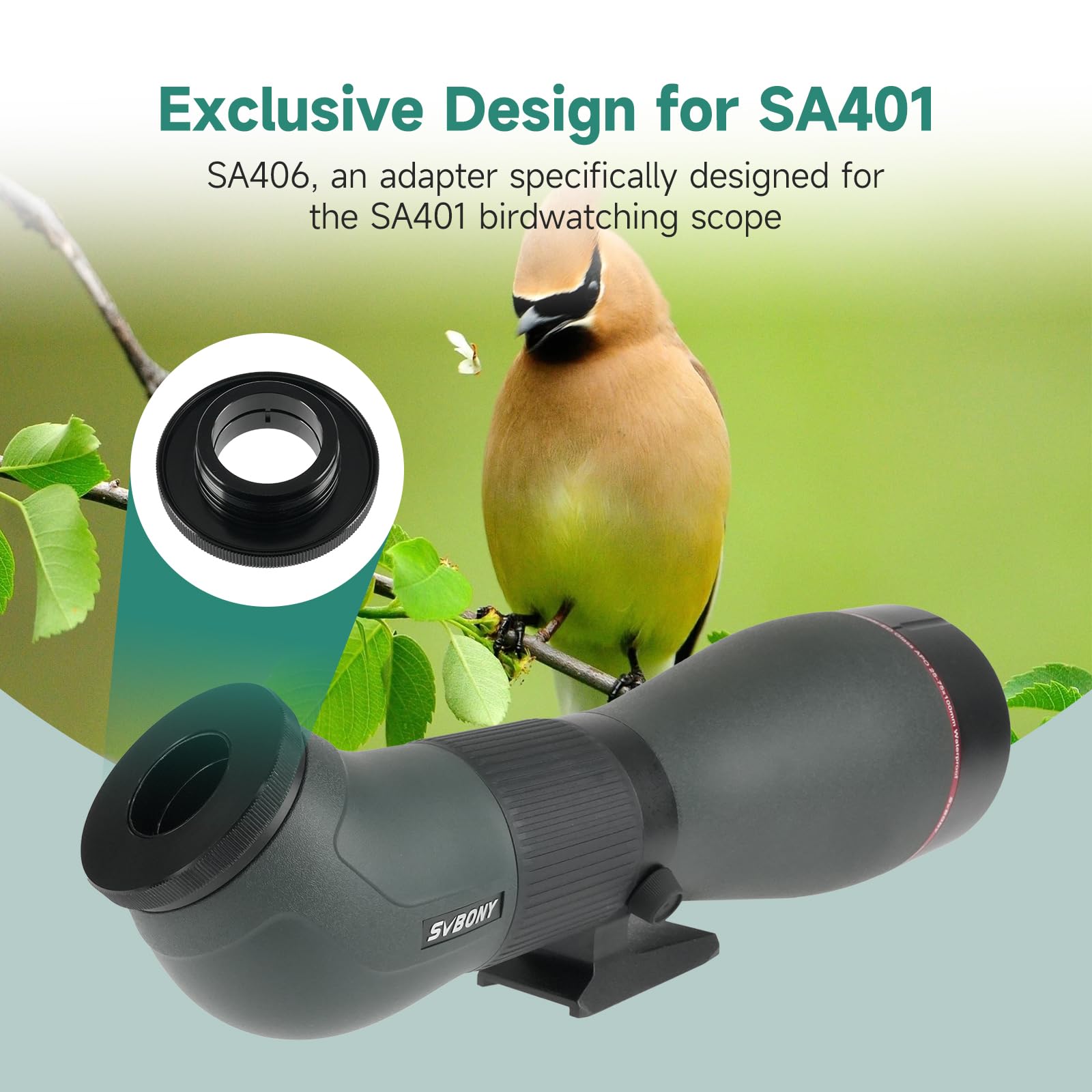 SVBONY SA401 APO Spektiv 25-75x100 mit WiFi Kamera SC001